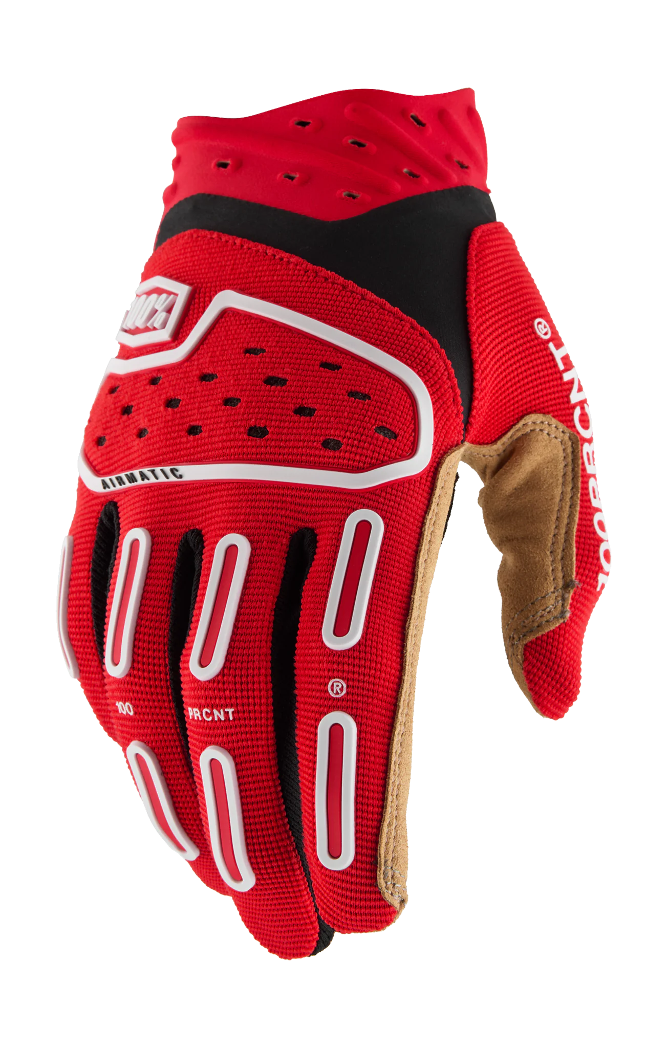 100% Youth Motocross Gloves Airmatic 2 - Red / Black