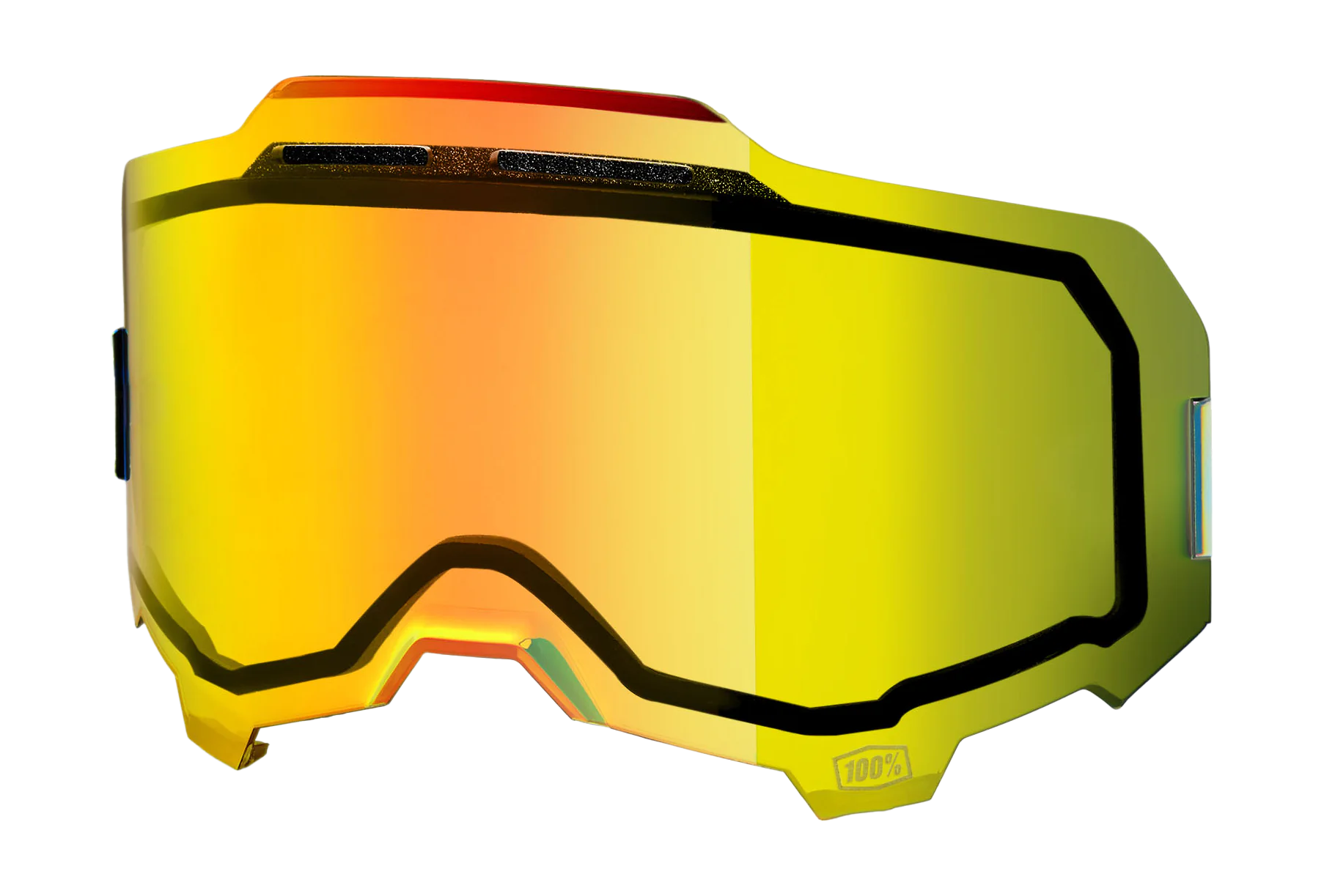 100% Lens ARMEGA / ARMATIC - Injected Dual Vented Mirror Gold