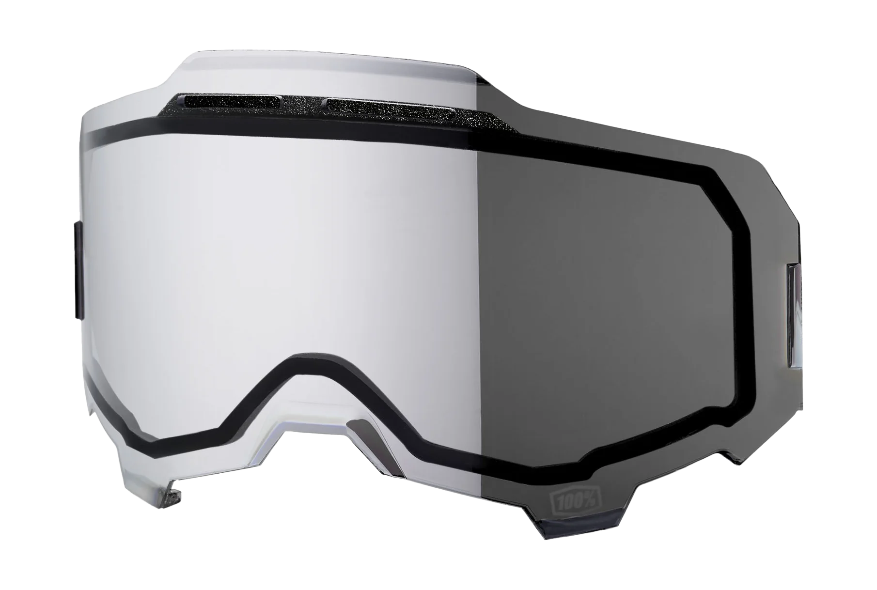 100% Lens ARMEGA / ARMATIC - Injected Dual Vented Mirror Silver Flash