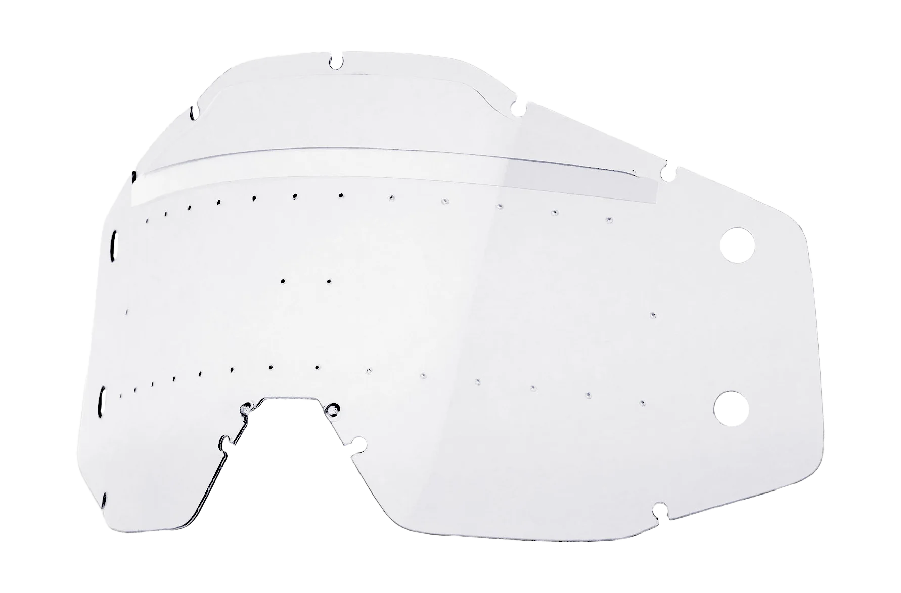 100% Lens / Mud Flap Set Roll-Off Forecast New Generation AC1/ST1 - Sonic with Bumps Clear