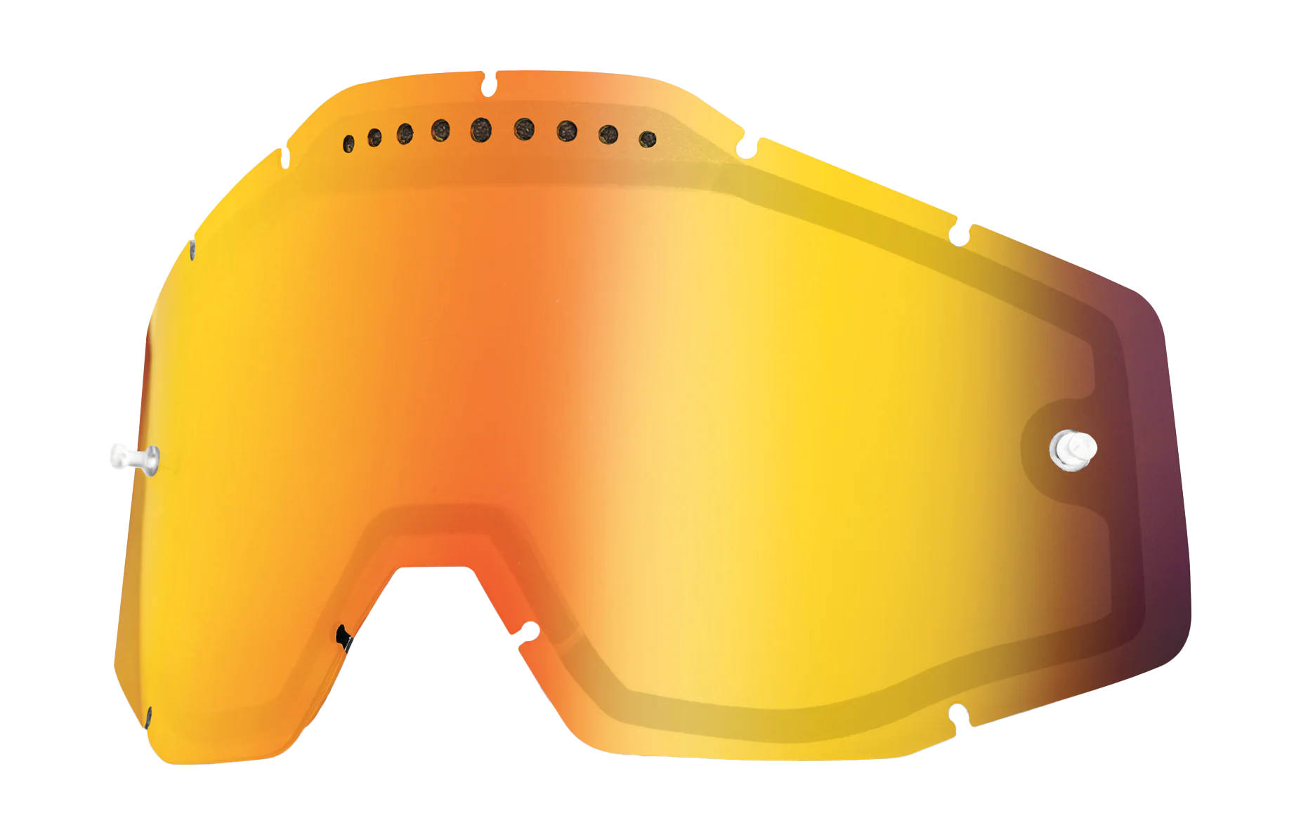 100% Lens RC1/AC1/ST1 - Dual Vented Mirror Red