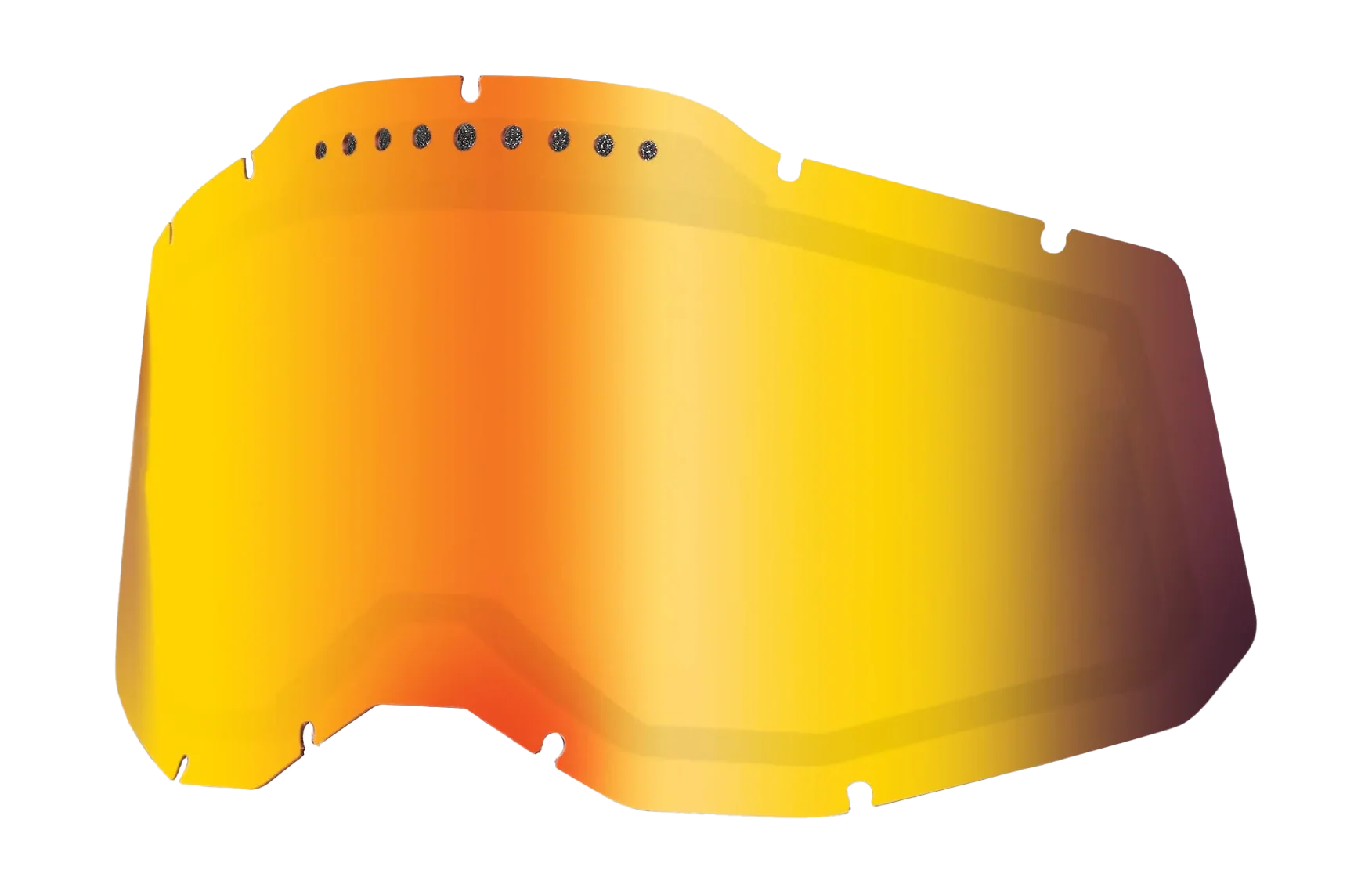 100% Lens RC2/AC2/ST2 - Dual Vented Mirror Red