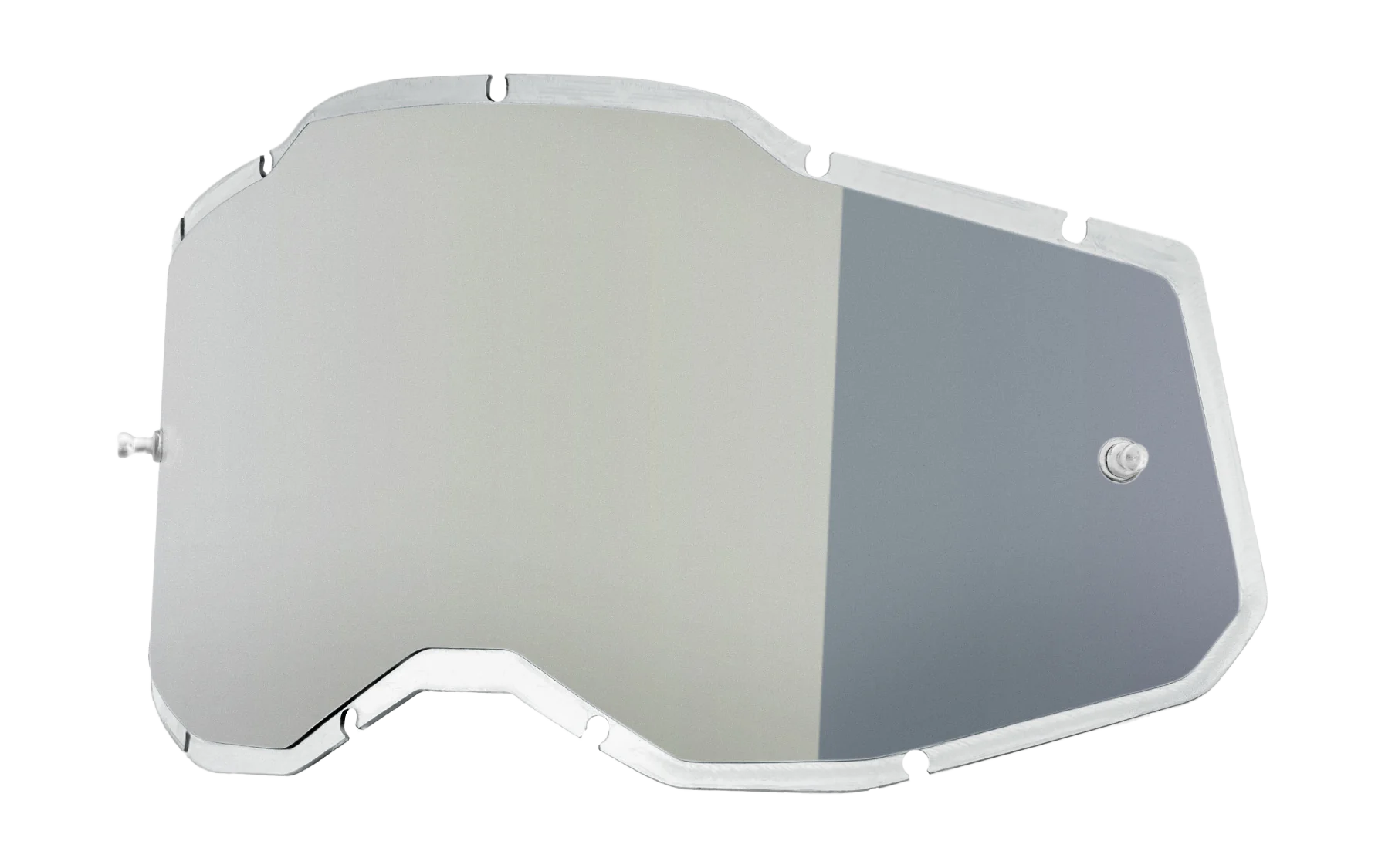 100% Lens RC2/AC2/ST2 - Injected Mirror Silver Flash