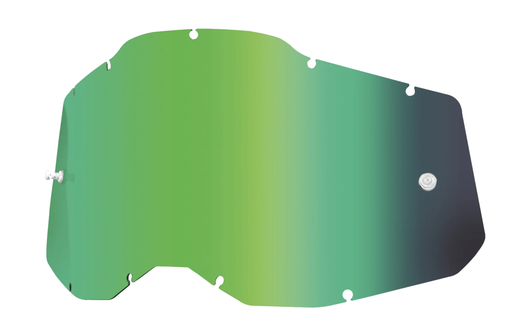 100% Lens RC2/AC2/ST2 - Standard Mirror Green