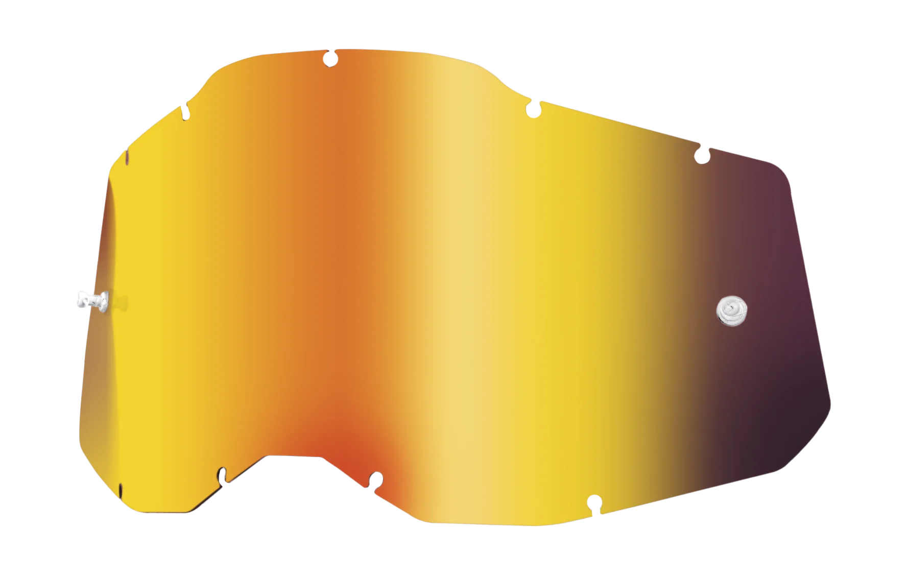 100% Lens RC2/AC2/ST2 - Standard Mirror Red