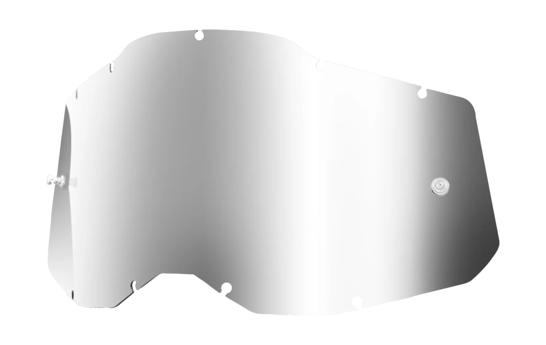 100% Lens RC2/AC2/ST2 - Standard Mirror Silver