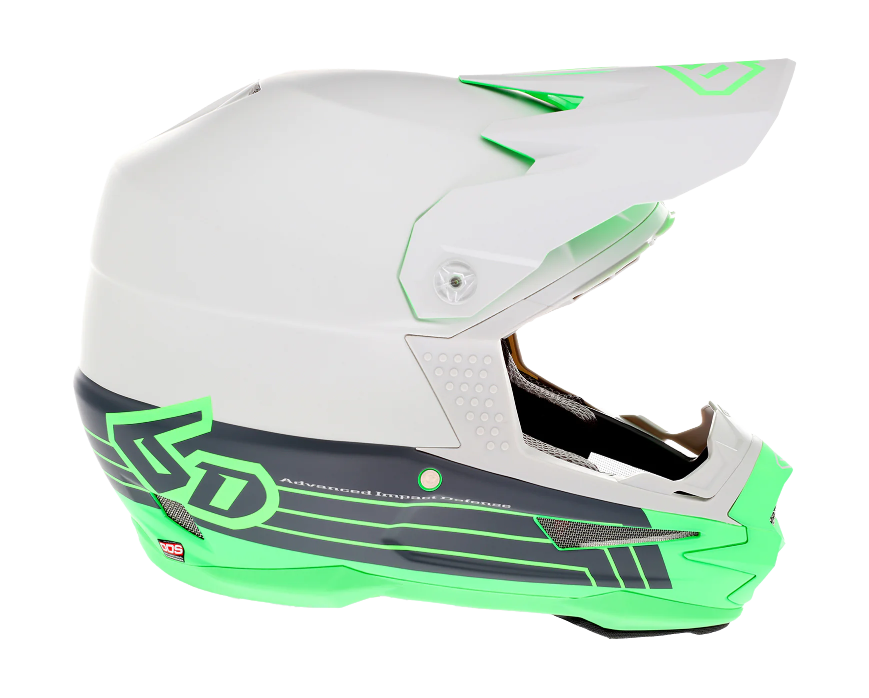 6D Motocross Helmet ATR-1 Split - Neon Green