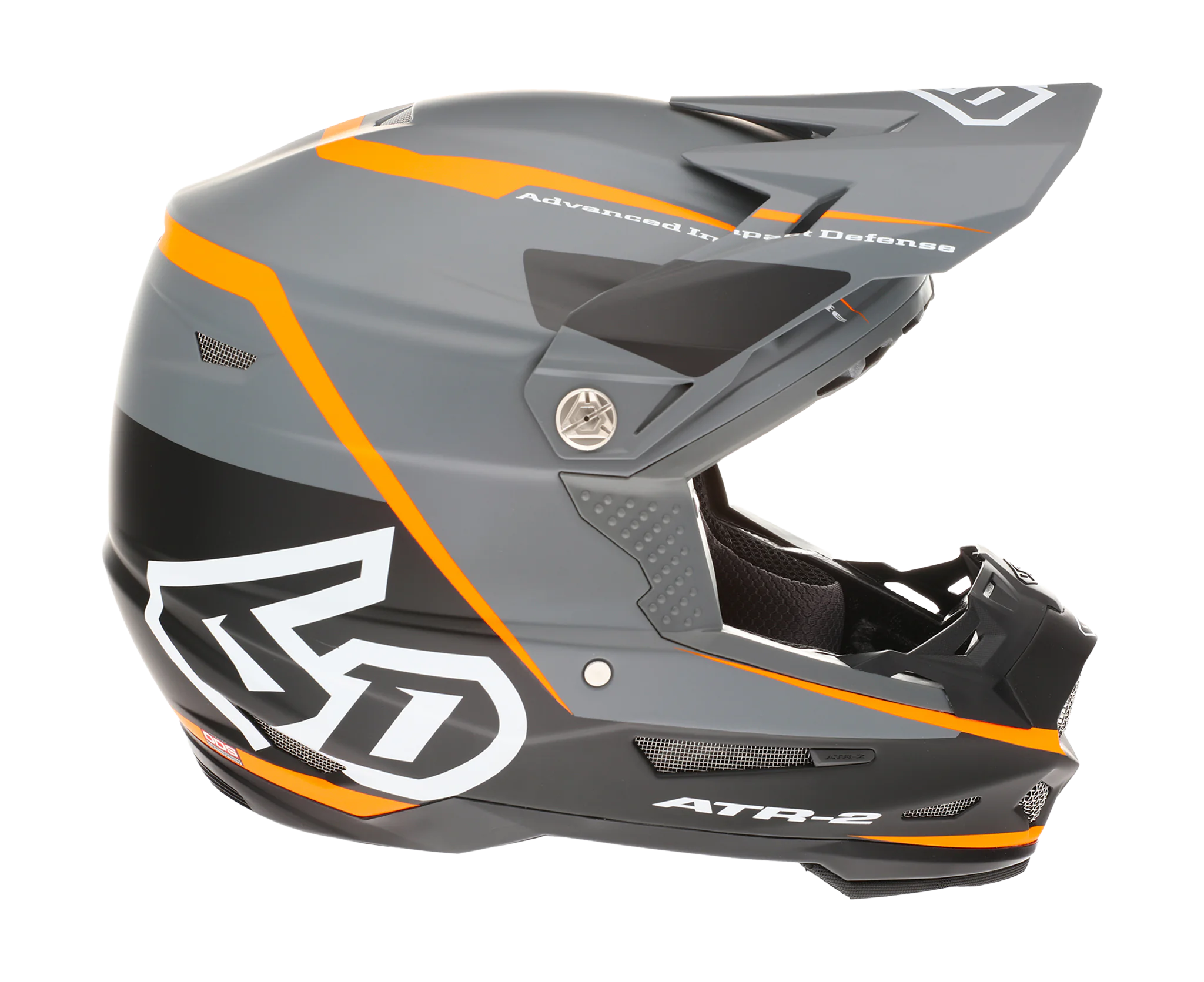6D Motocross Helmet ATR-2 Alpha - Neon Orange
