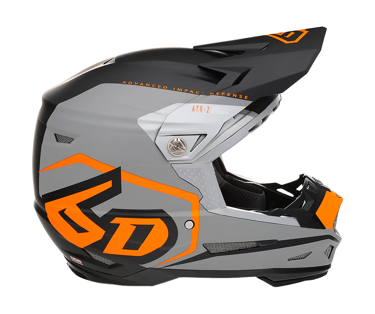 6D Motocross Helmet ATR-2 Delta - Neon Orange
