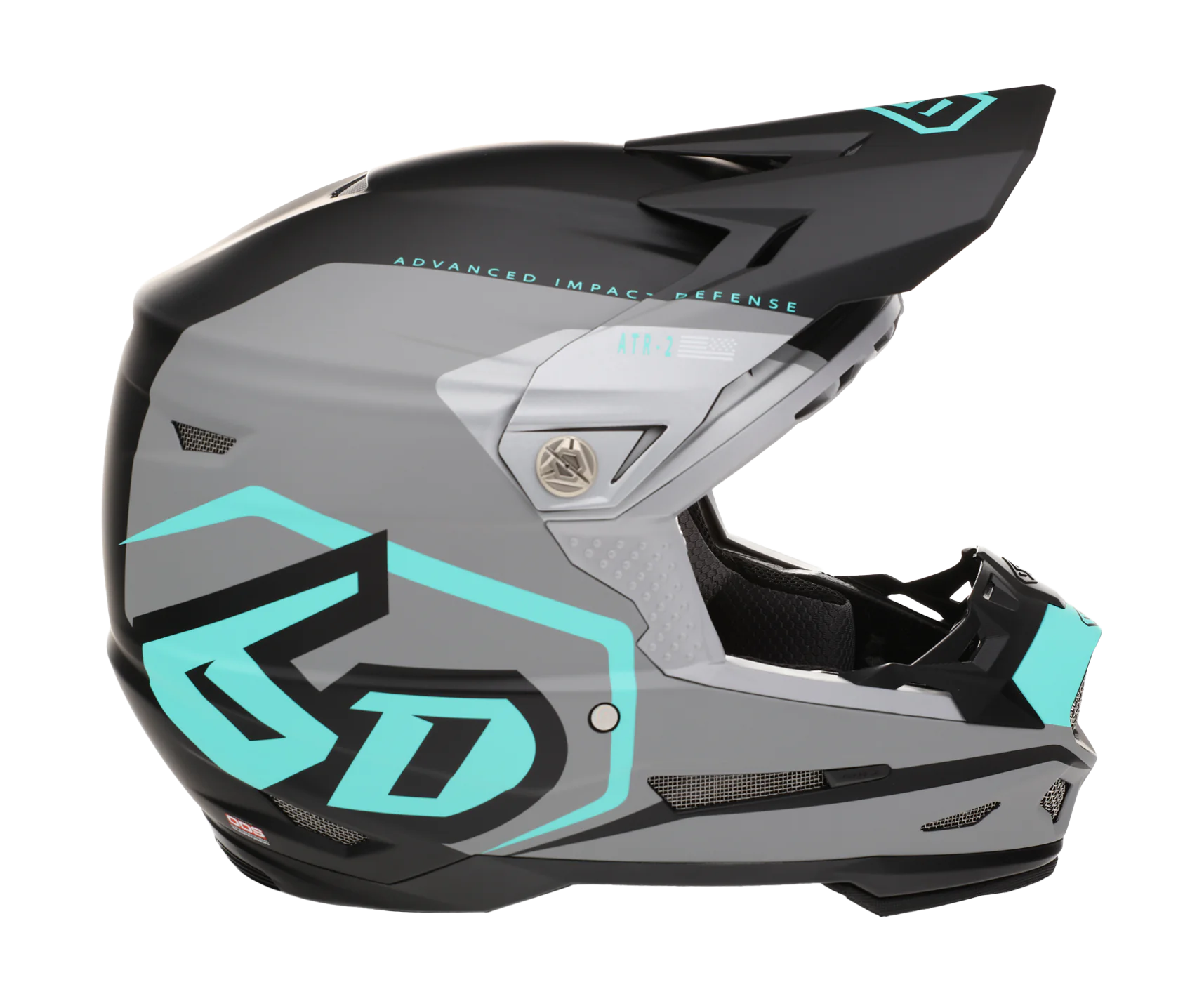 6D Motocross Helmet ATR-2 Delta - Teal