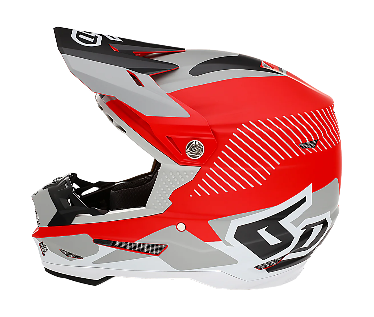 6D Motocross Helmet ATR-2 Fusion - Red