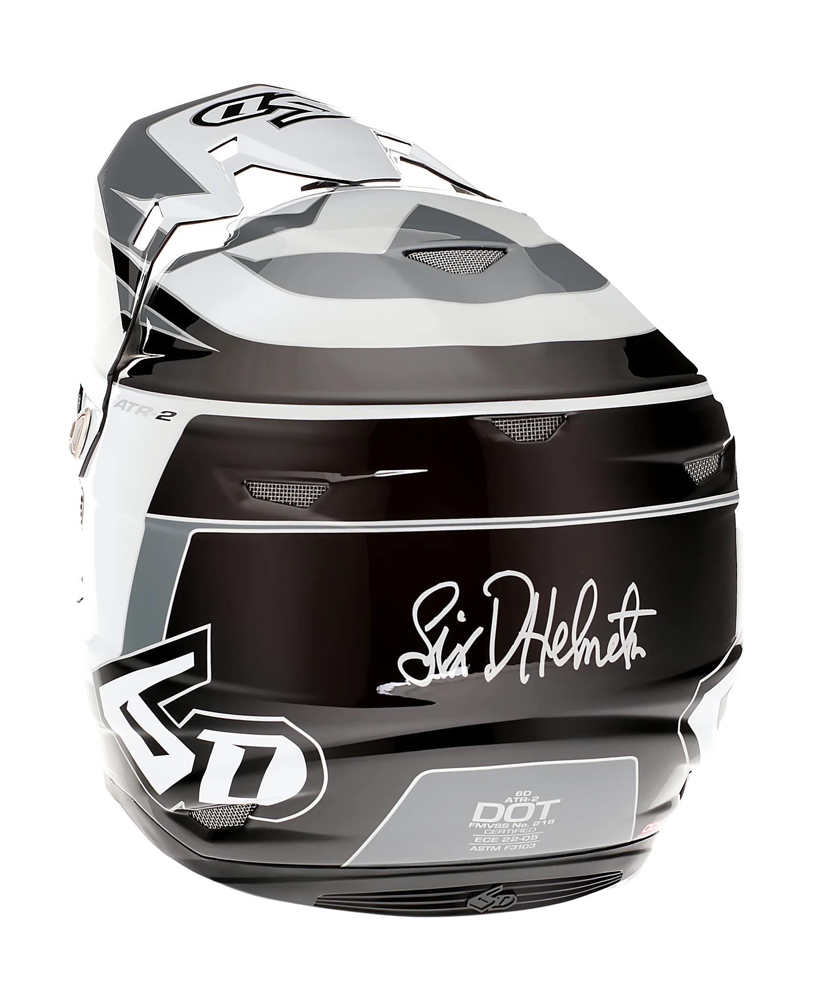 6D Motocross Helmet ATR-2 Impact - White