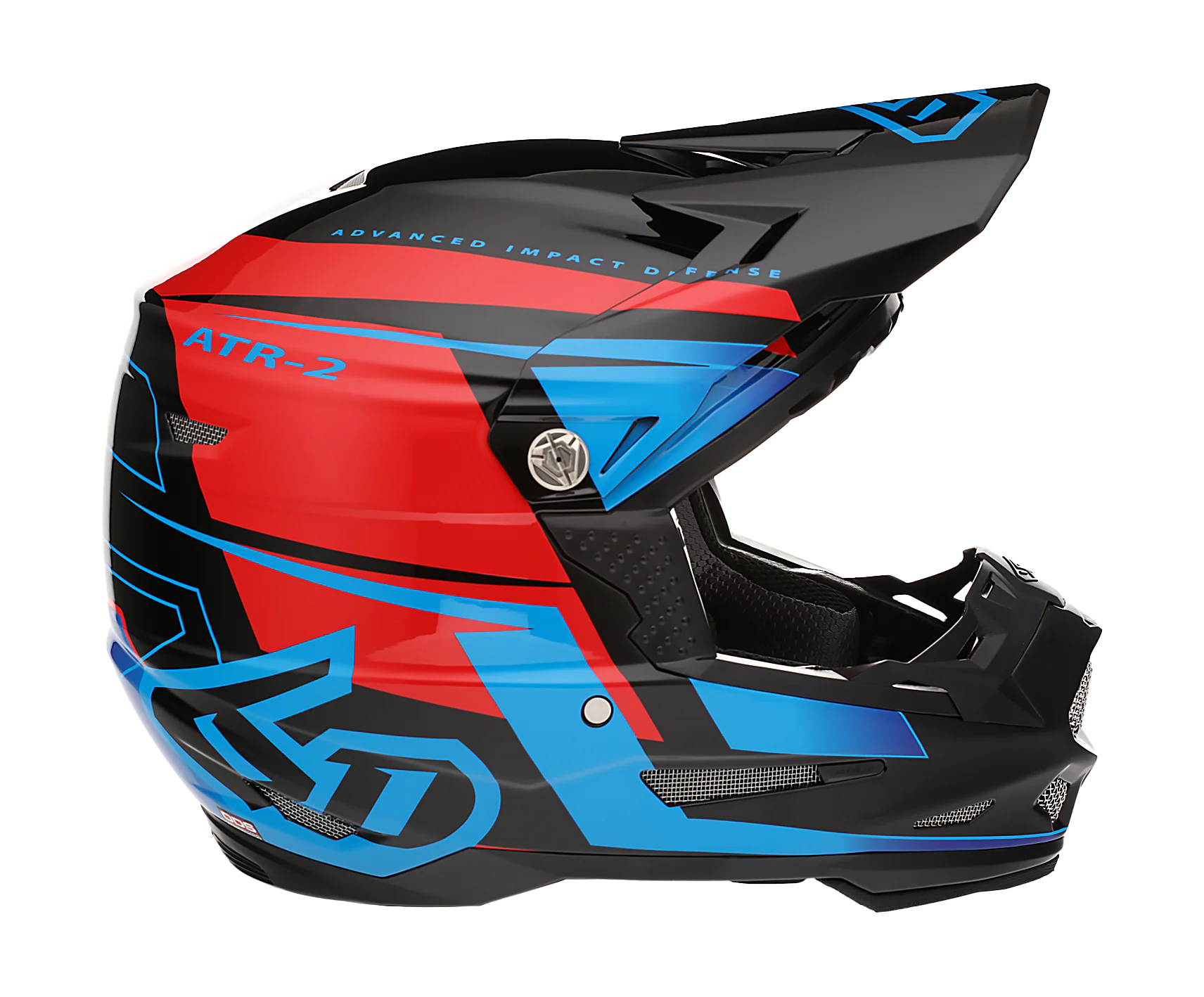 6D Motocross Helmet ATR-2 Mach - Red / Black / Blue