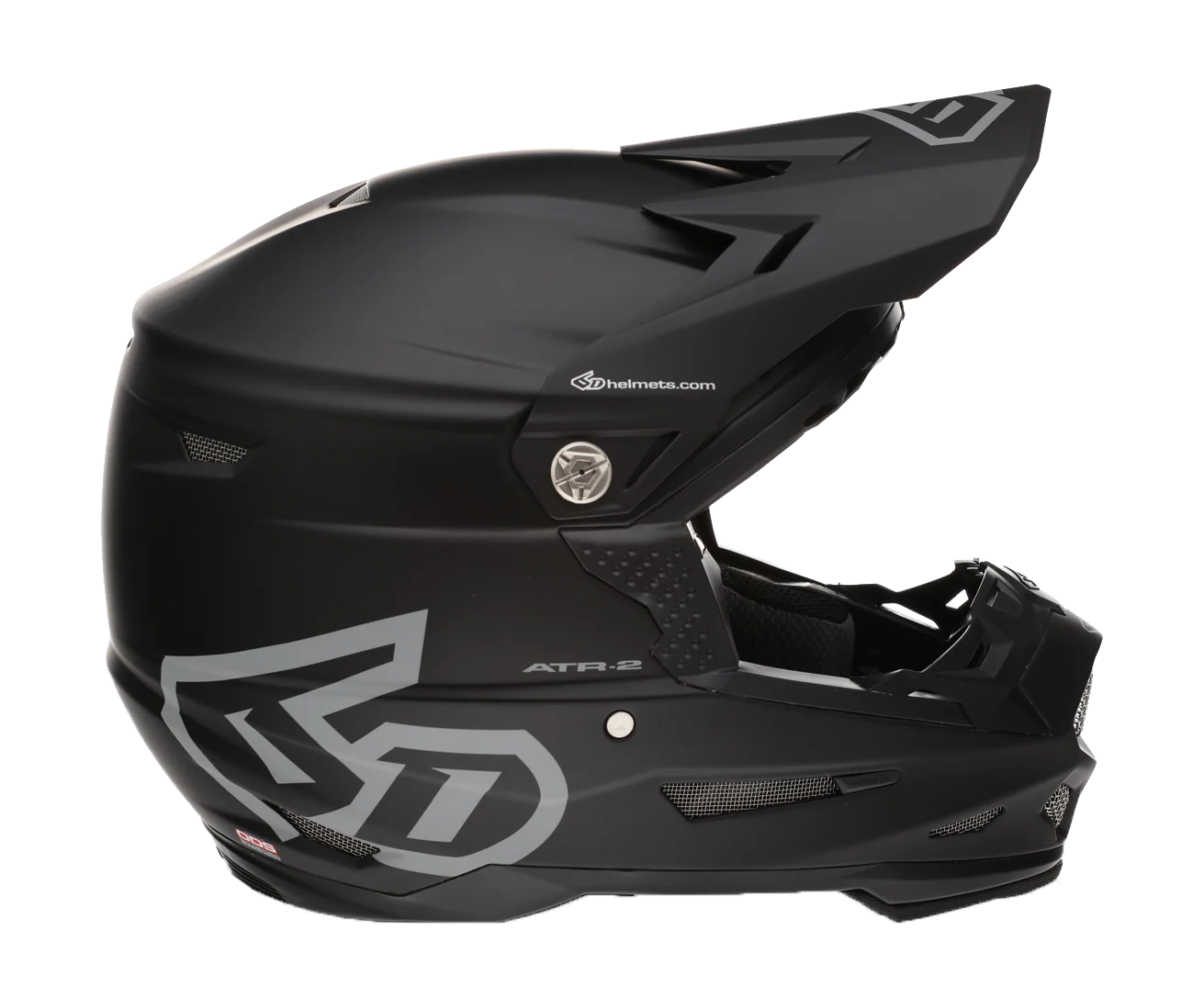 6D Motocross Helmet ATR-2 Solid - Matte Black