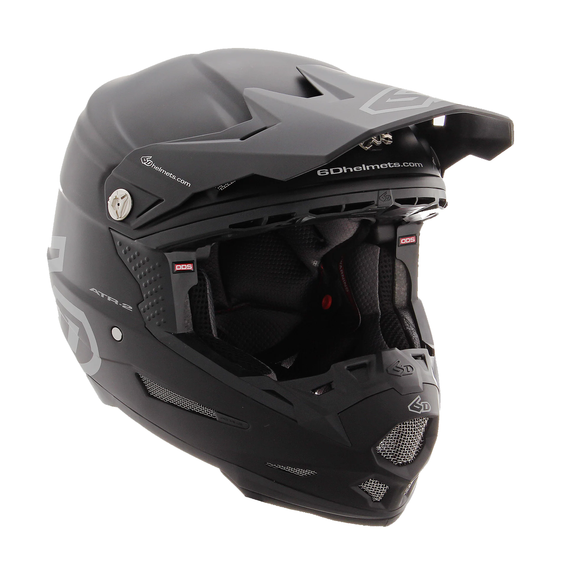6D Motocross Helmet ATR-2 Solid - Black / Matte