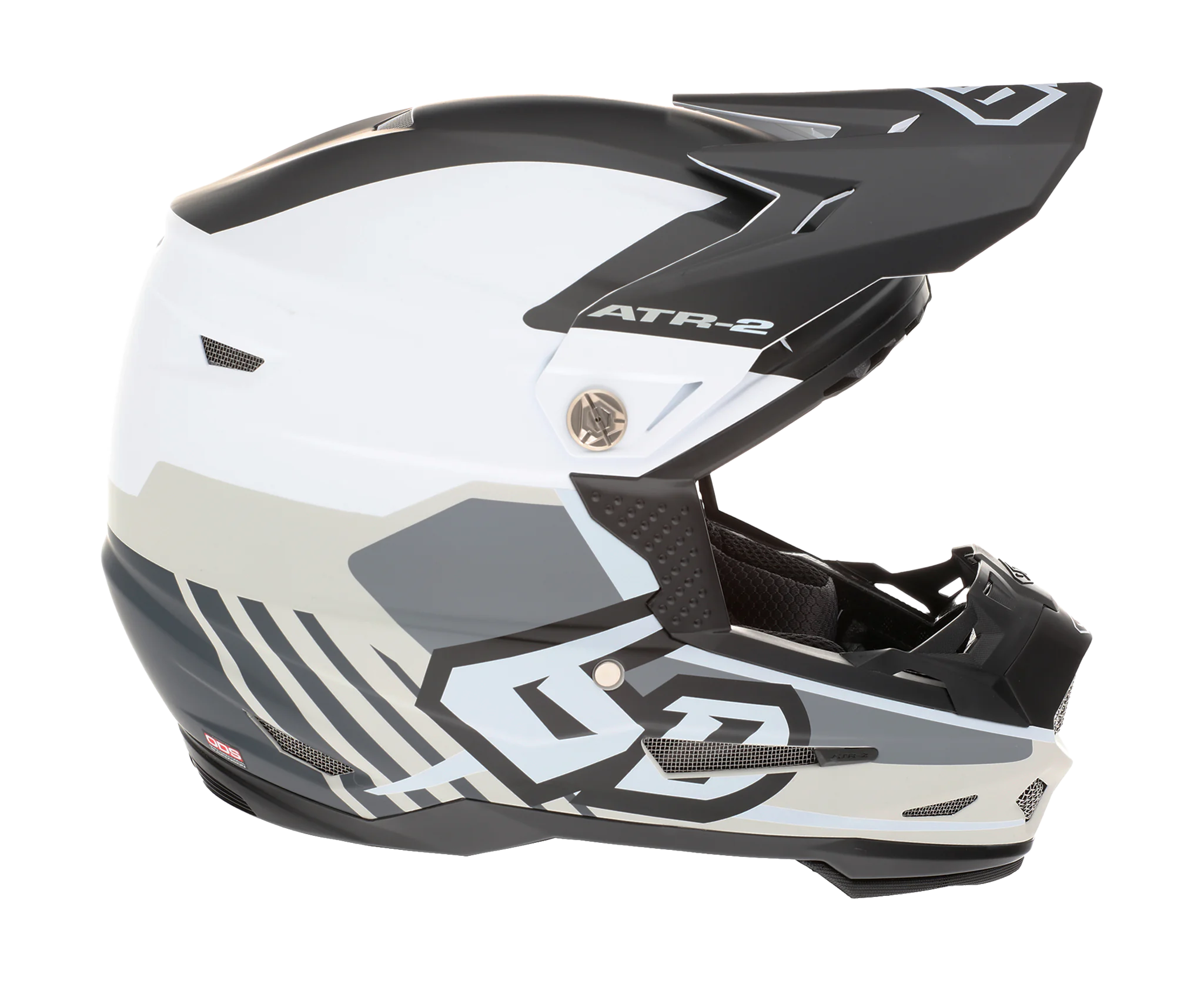 6D Motocross Helmet ATR-2 Target - White