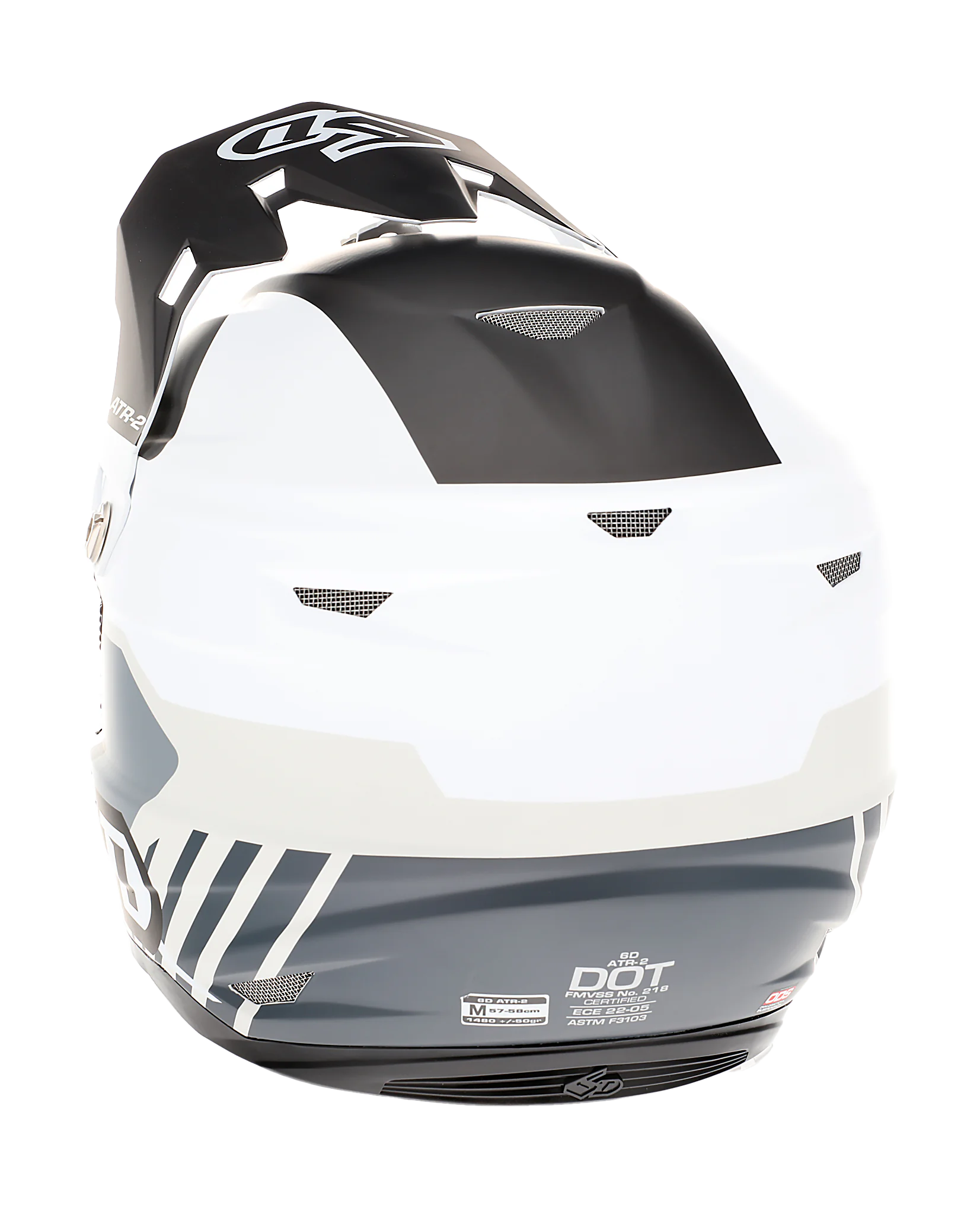 6D Motocross Helmet ATR-2 Target - White