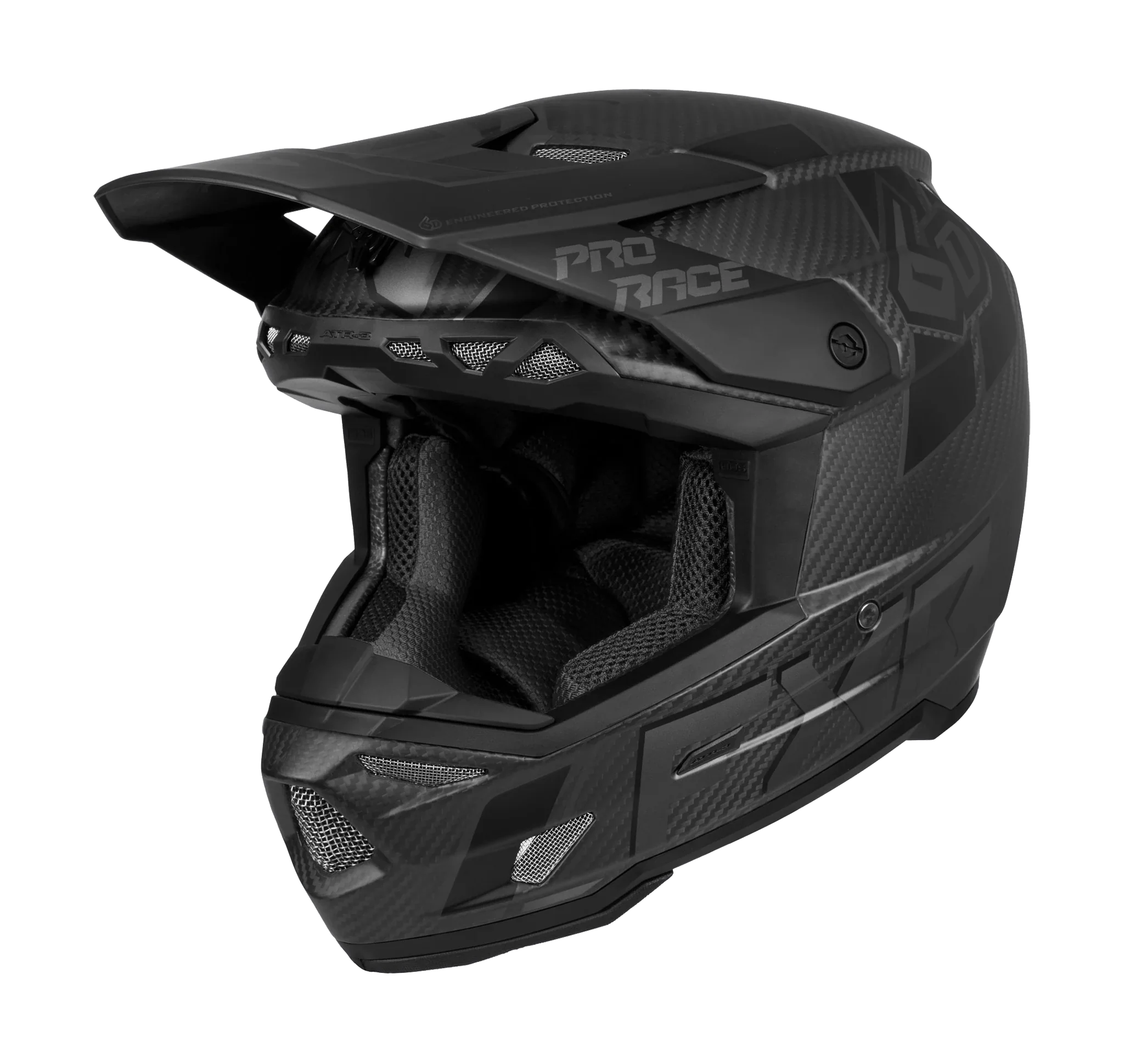 6D Motocross Helmet ATR-3 FIM FXR - Black