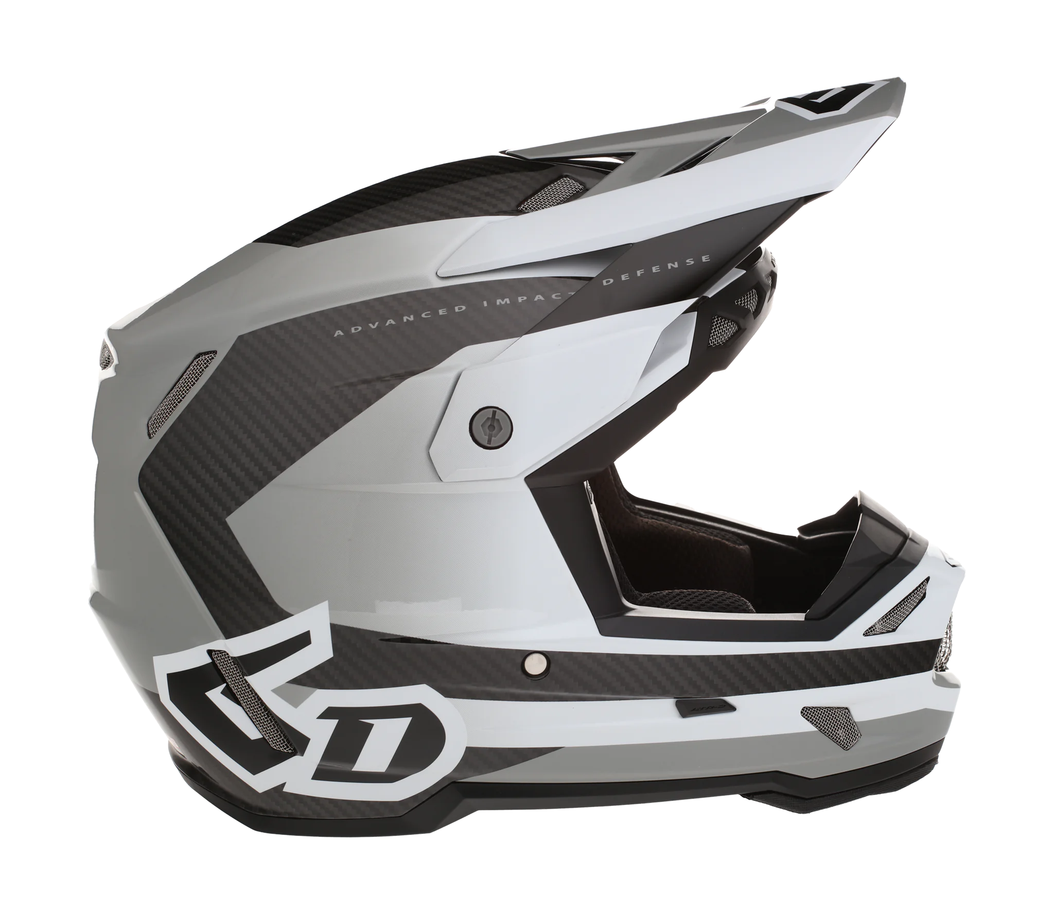 6D Motocross Helmet ATR-3 FIM Pure - White