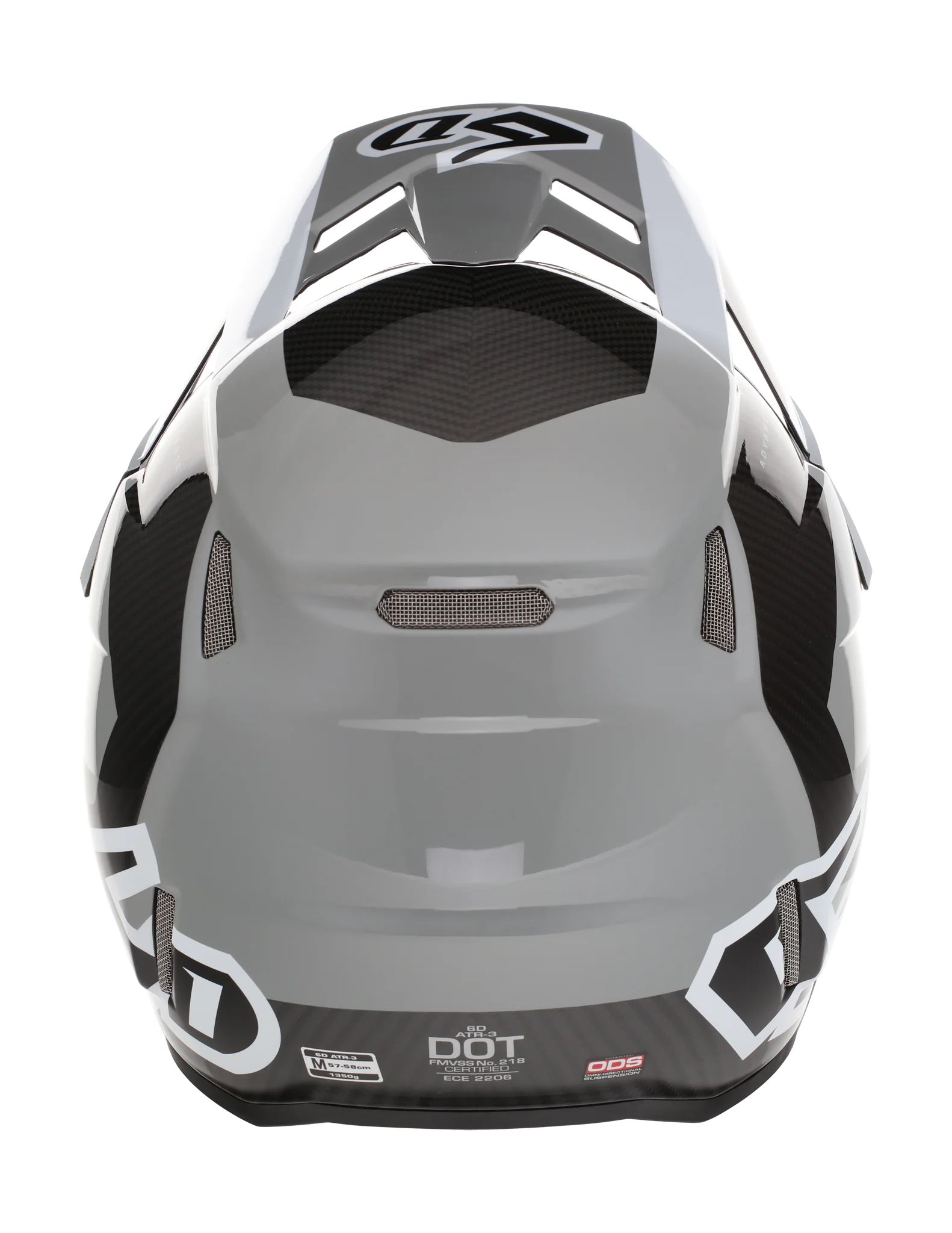 6D Motocross Helmet ATR-3 FIM Pure - White