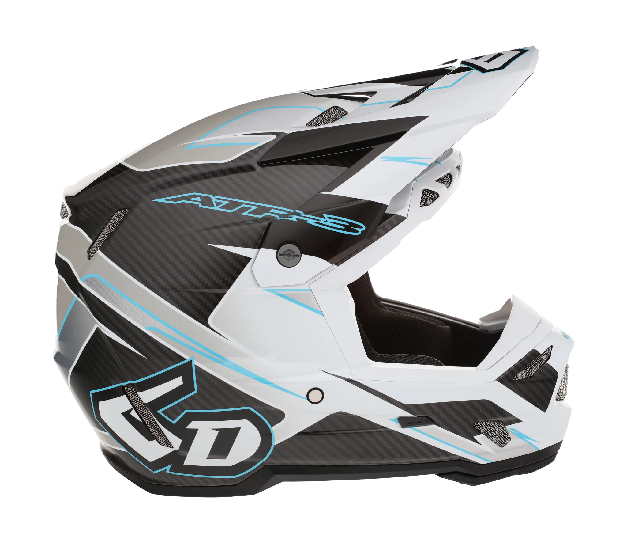 6D Motocross Helmet ATR-3 FIM Reflex - White