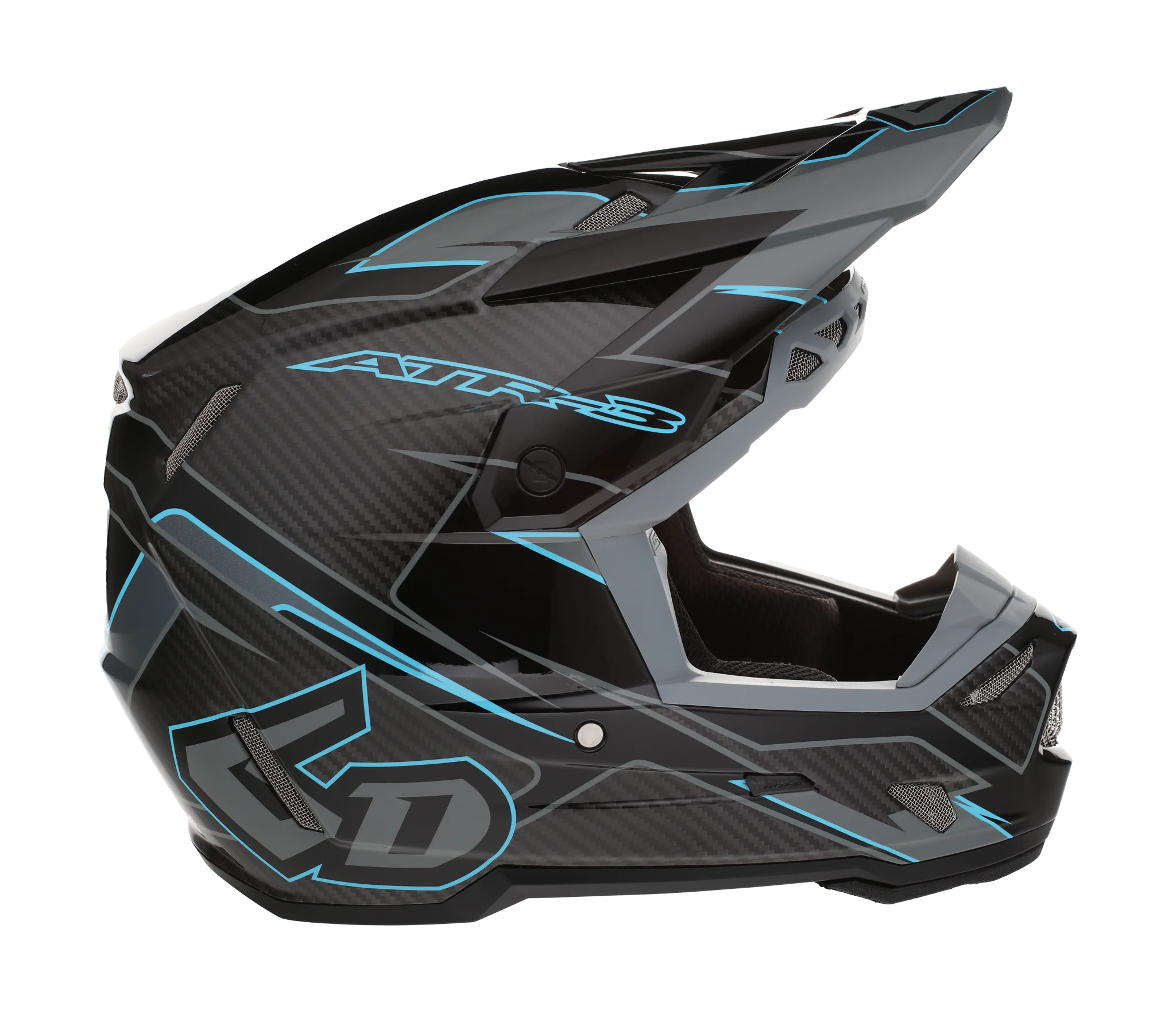 6D Motocross Helmet ATR-3 FIM Reflex - Black
