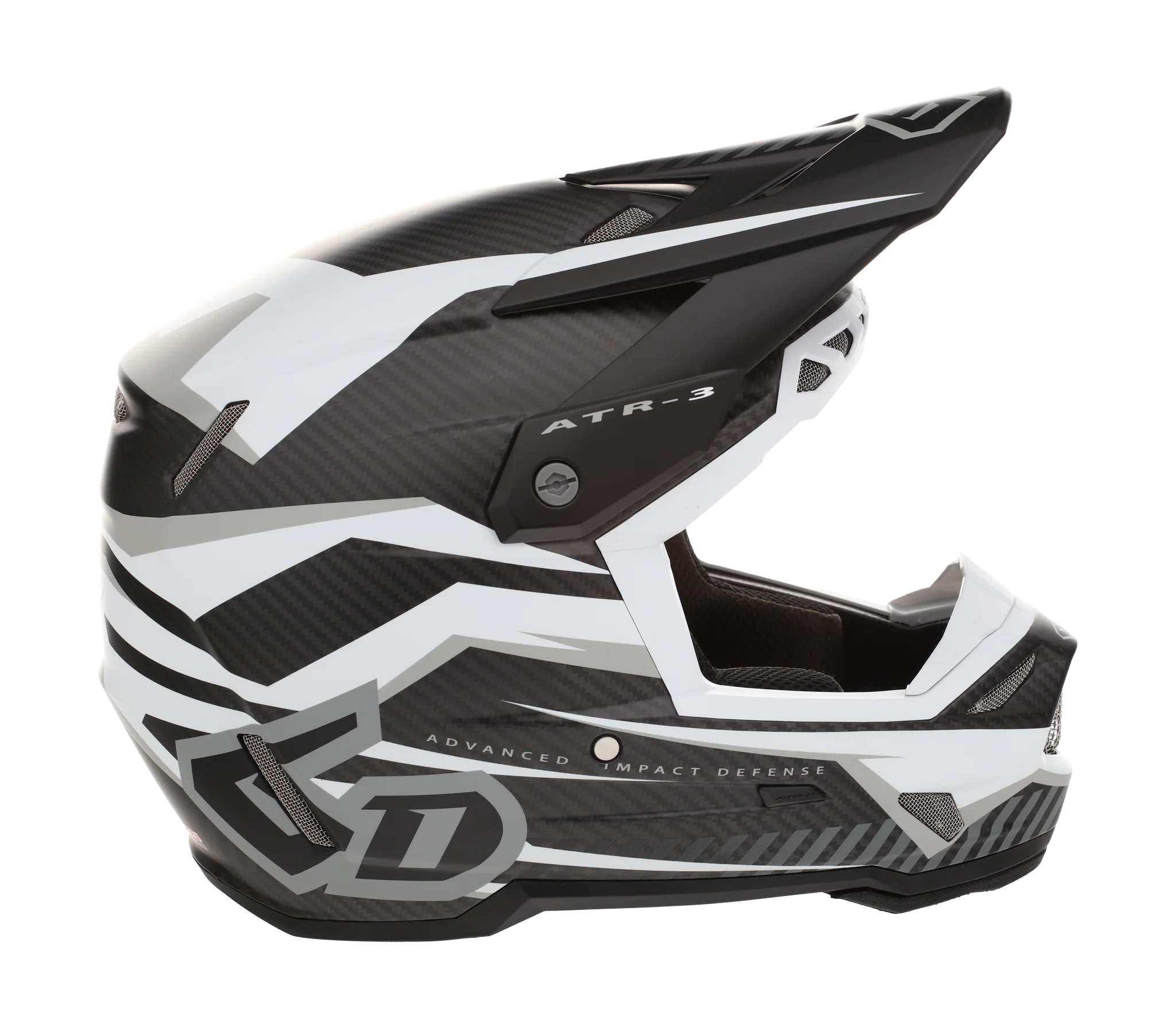 6D Motocross Helmet ATR-3 FIM Rival - Matte White