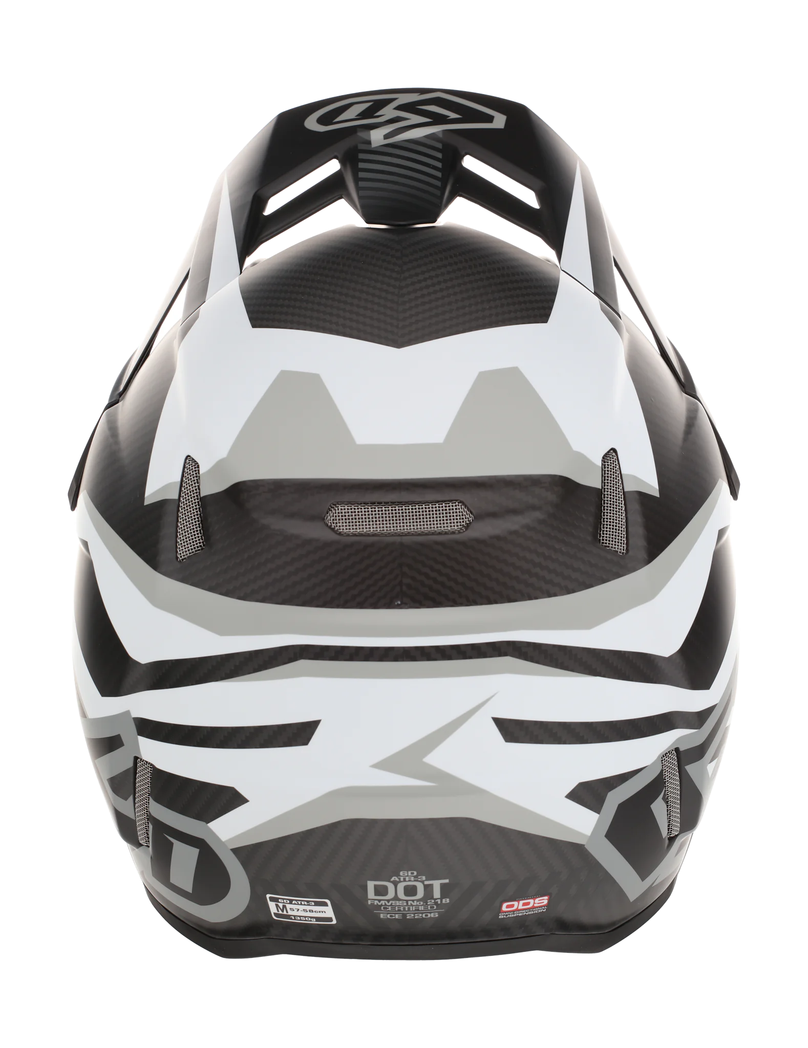 6D Motocross Helmet ATR-3 FIM Rival - Matte White
