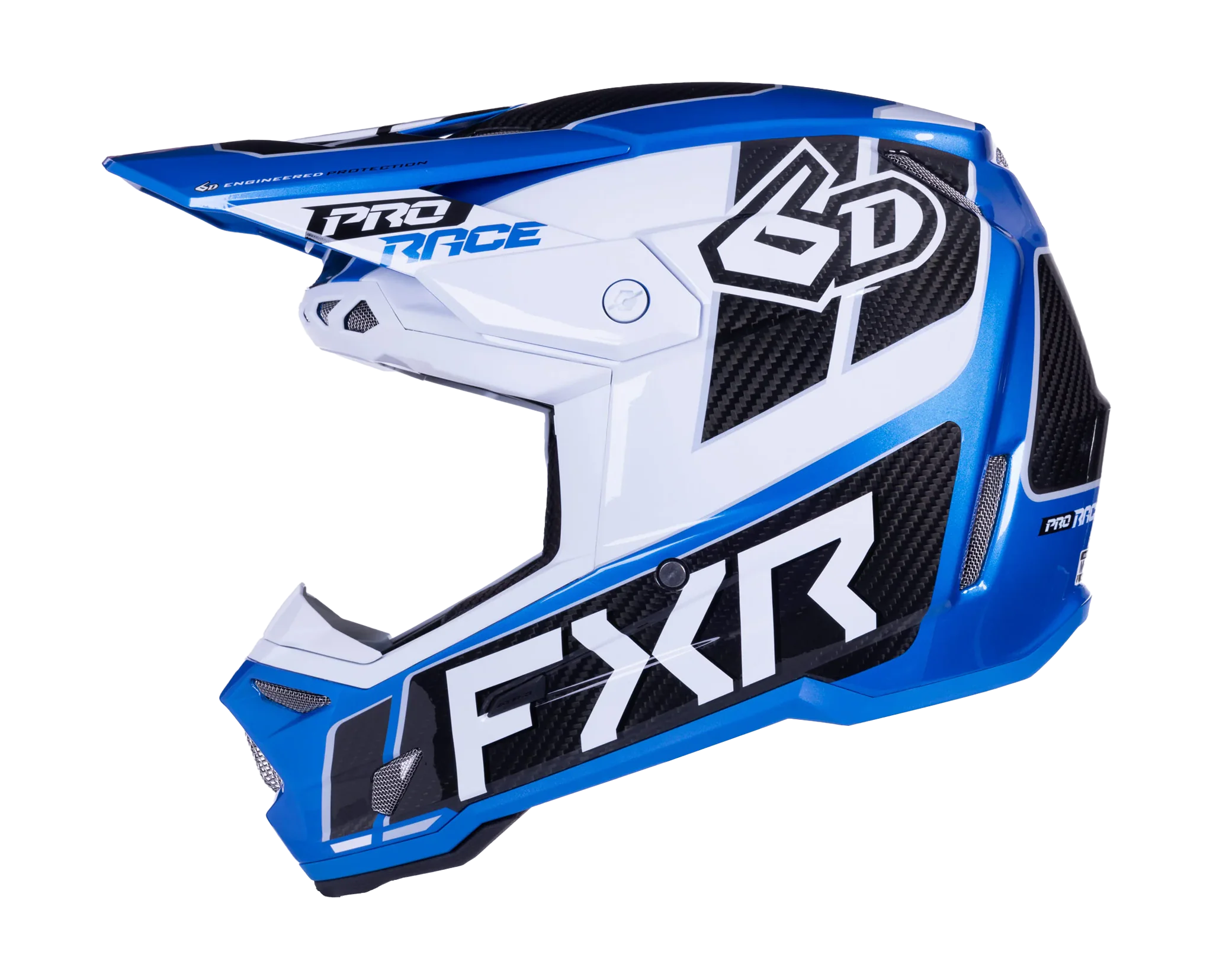 6D Motocross Helmet ATR-3 FXR - Cobalt