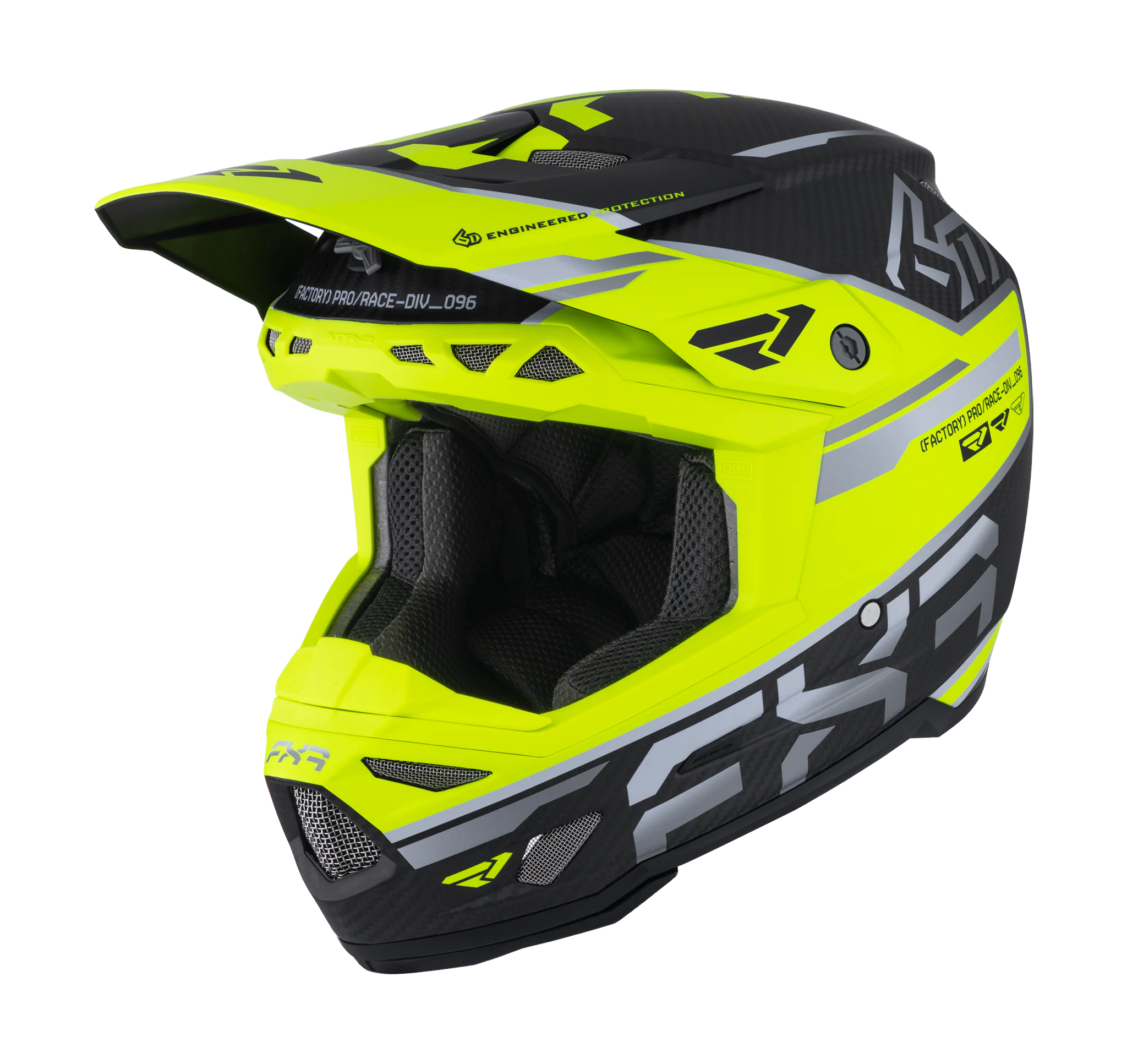 6D Motocross Helmet ATR-3 FXR - HiVis