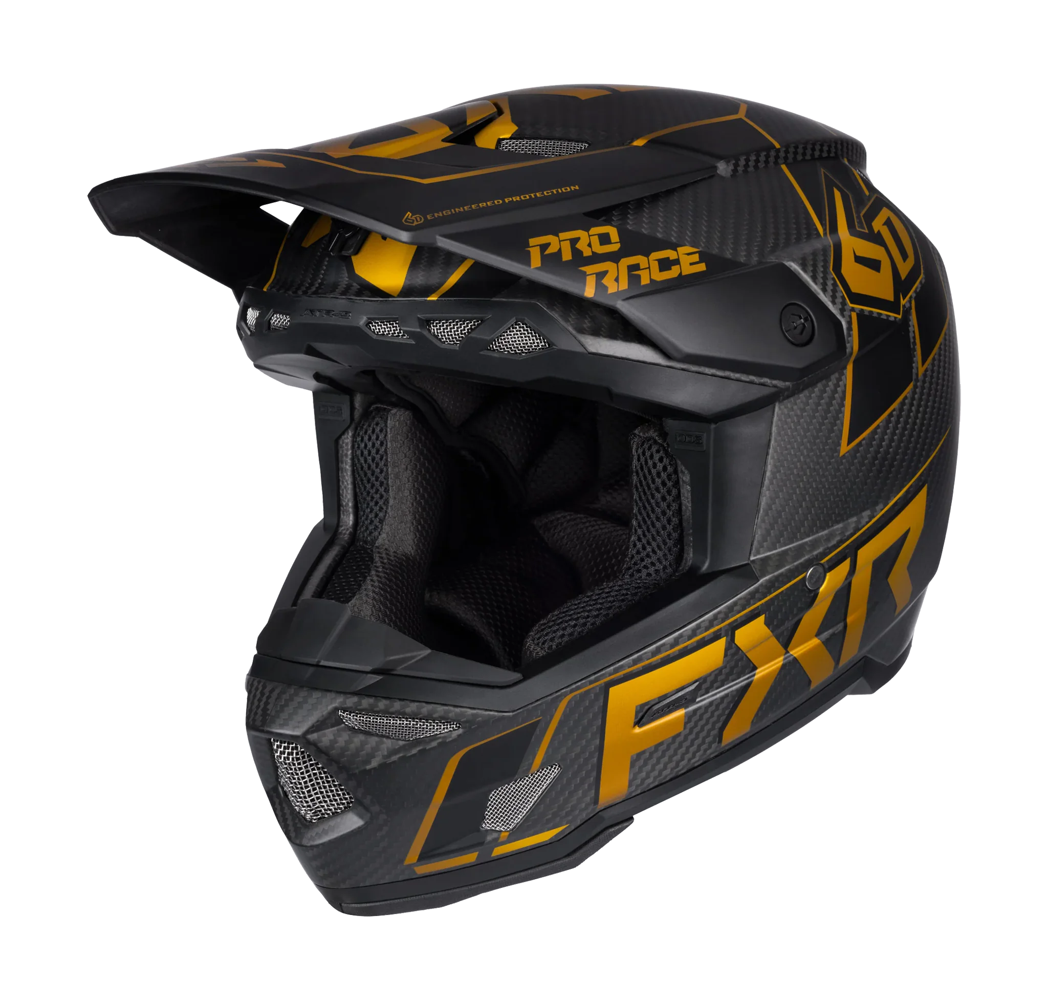 6D Motocross Helmet ATR-3 FXR - Texas Tea