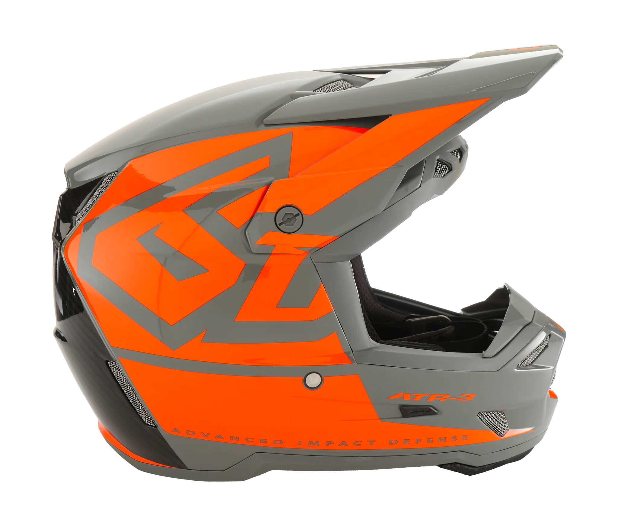 6D Motocross Helmet ATR-3 Hex - Neon Orange