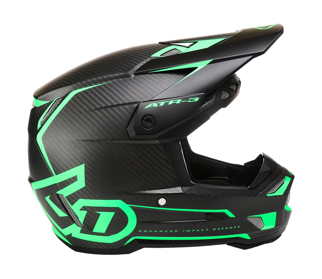 6D Motocross Helmet ATR-3 Nova - Neon Green