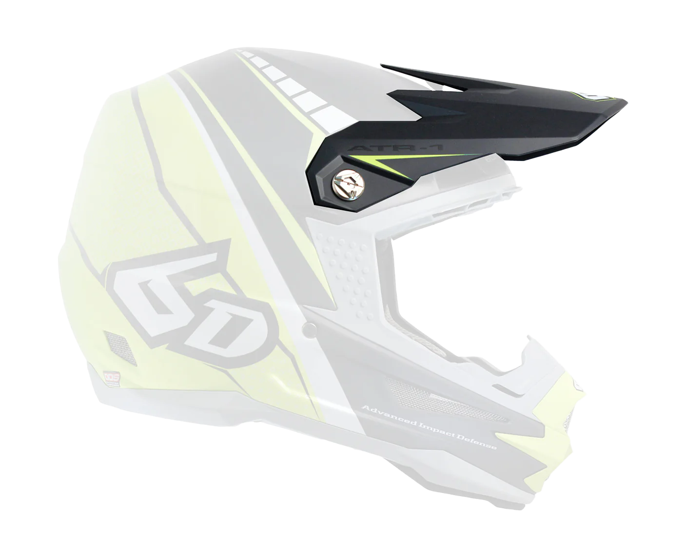 6D Helmet Visor ATR-1 Edge - Neon Citrus / Grey