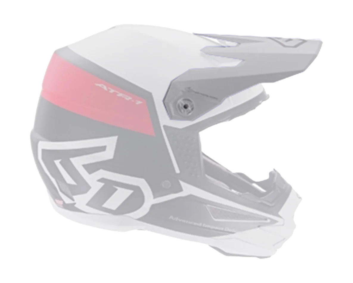 6D Helmet Visor ATR-1 Flight - Red / White / Black