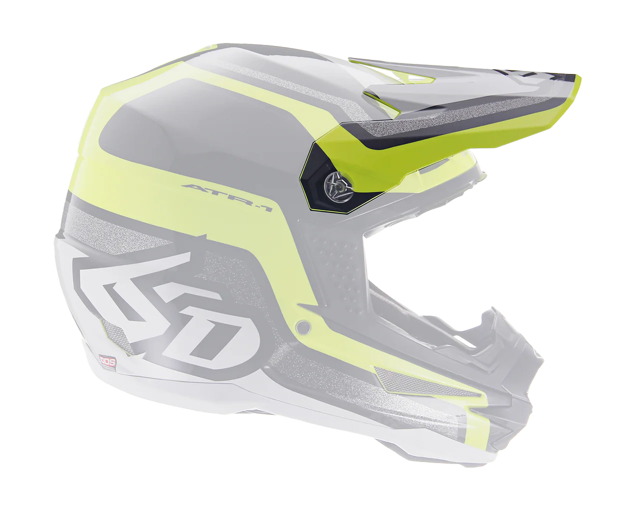 6D Helmet Visor ATR-1 Fuse - Yellow / Black