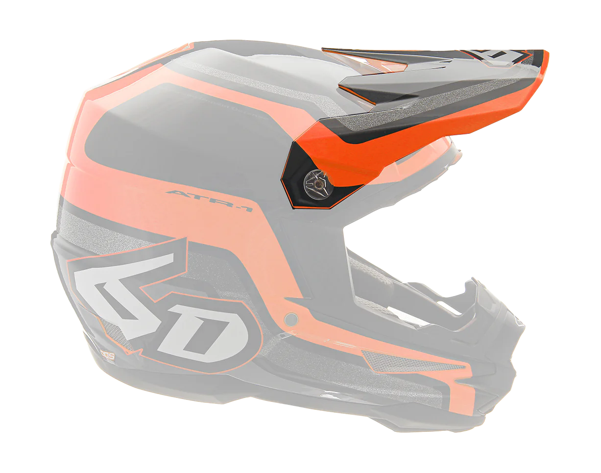 6D Helmet Visor ATR-1 Fuse - Orange / Black
