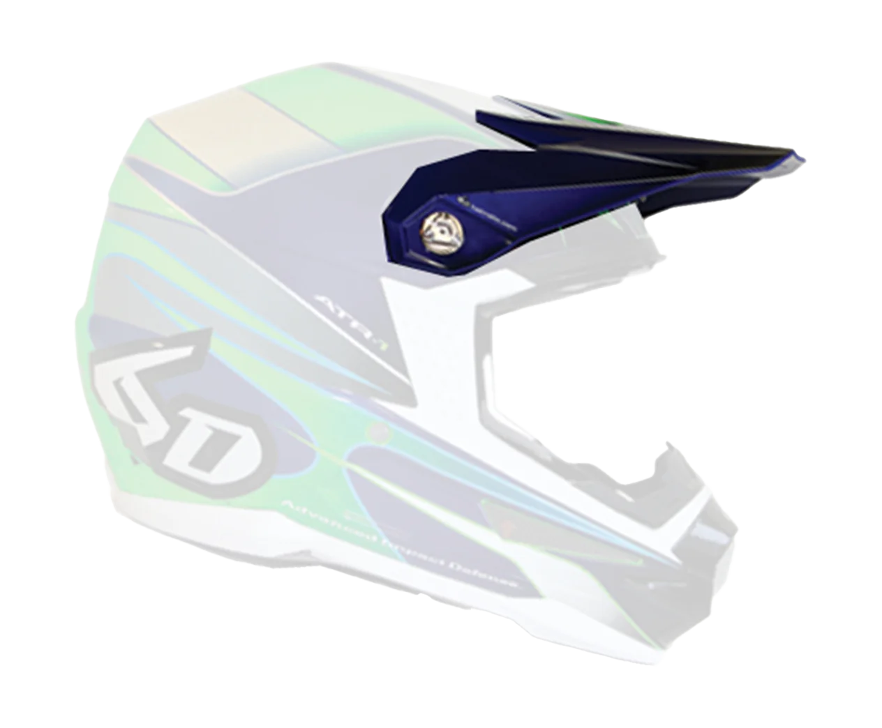 6D Helmet Visor ATR-1 Hornet Graphic - Green