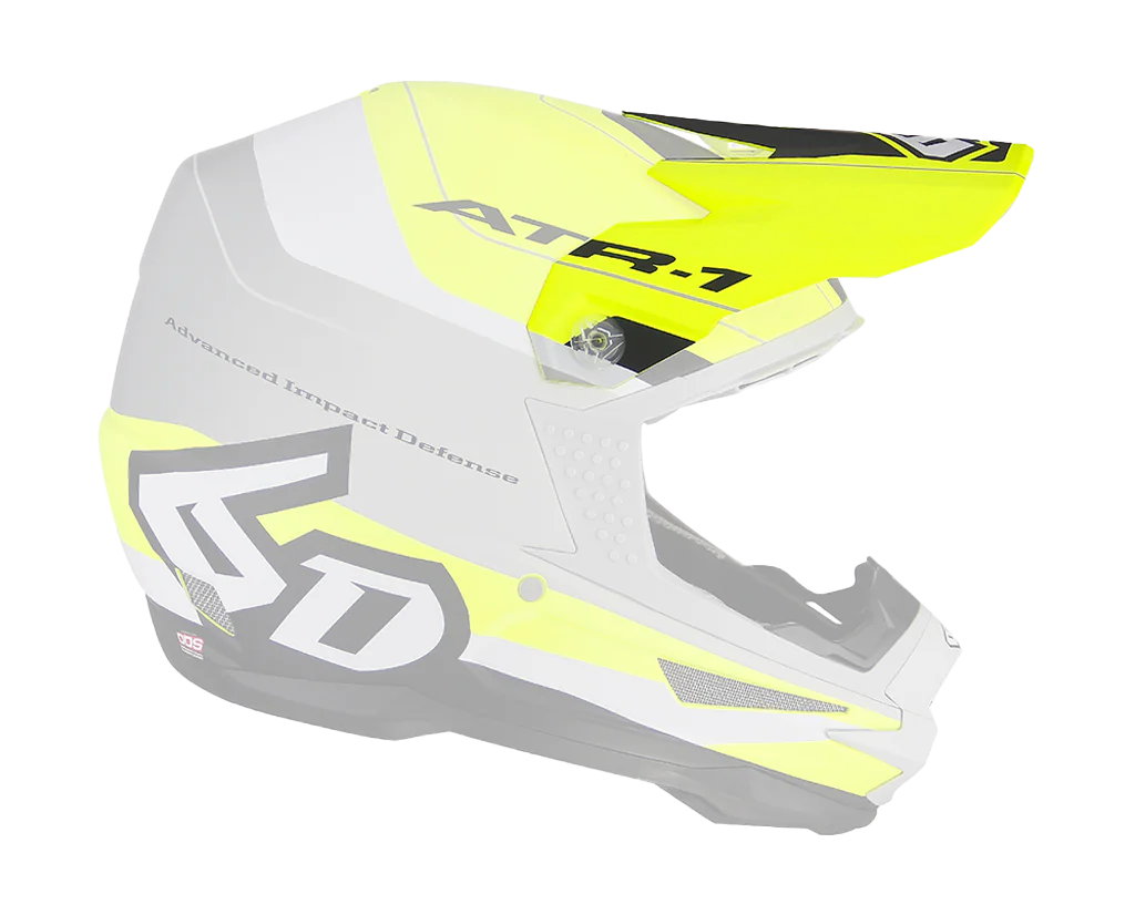 6D Helmet Visor ATR-1 Pace - Neon Yellow / Grey