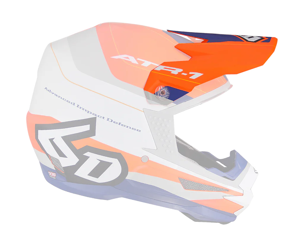 6D Helmet Visor ATR-1 Pace - Orange / Blue / White