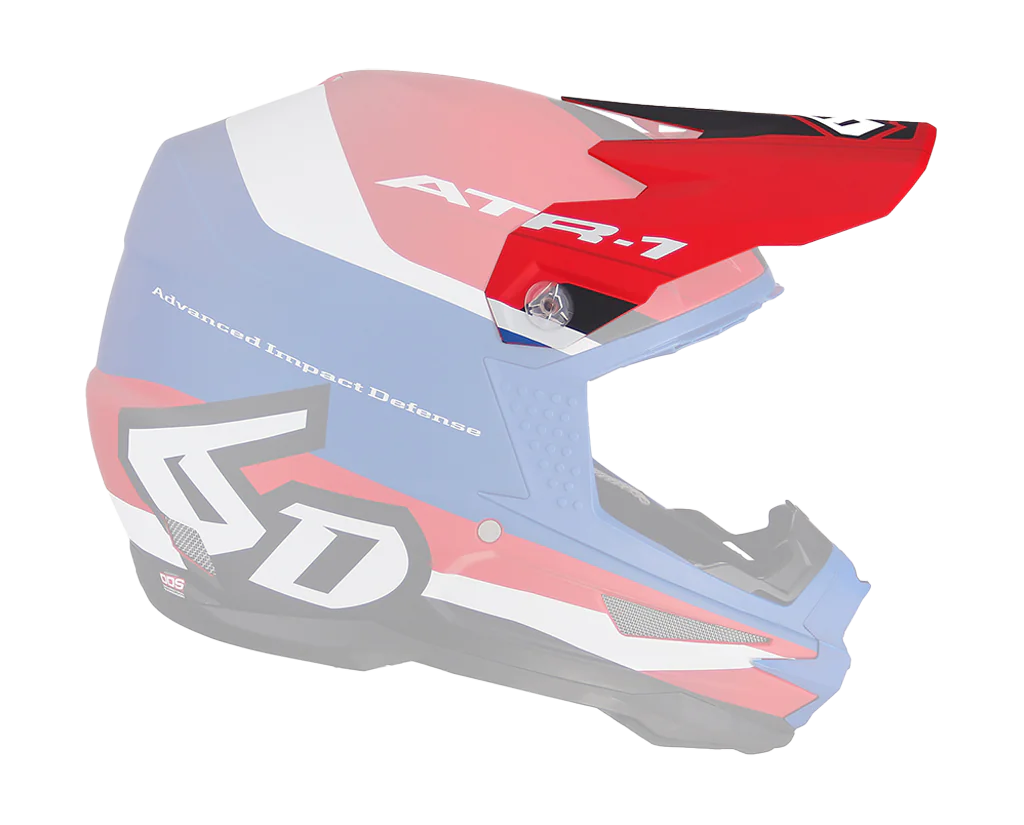 6D Helmet Visor ATR-1 Pace - Red / White / Blue