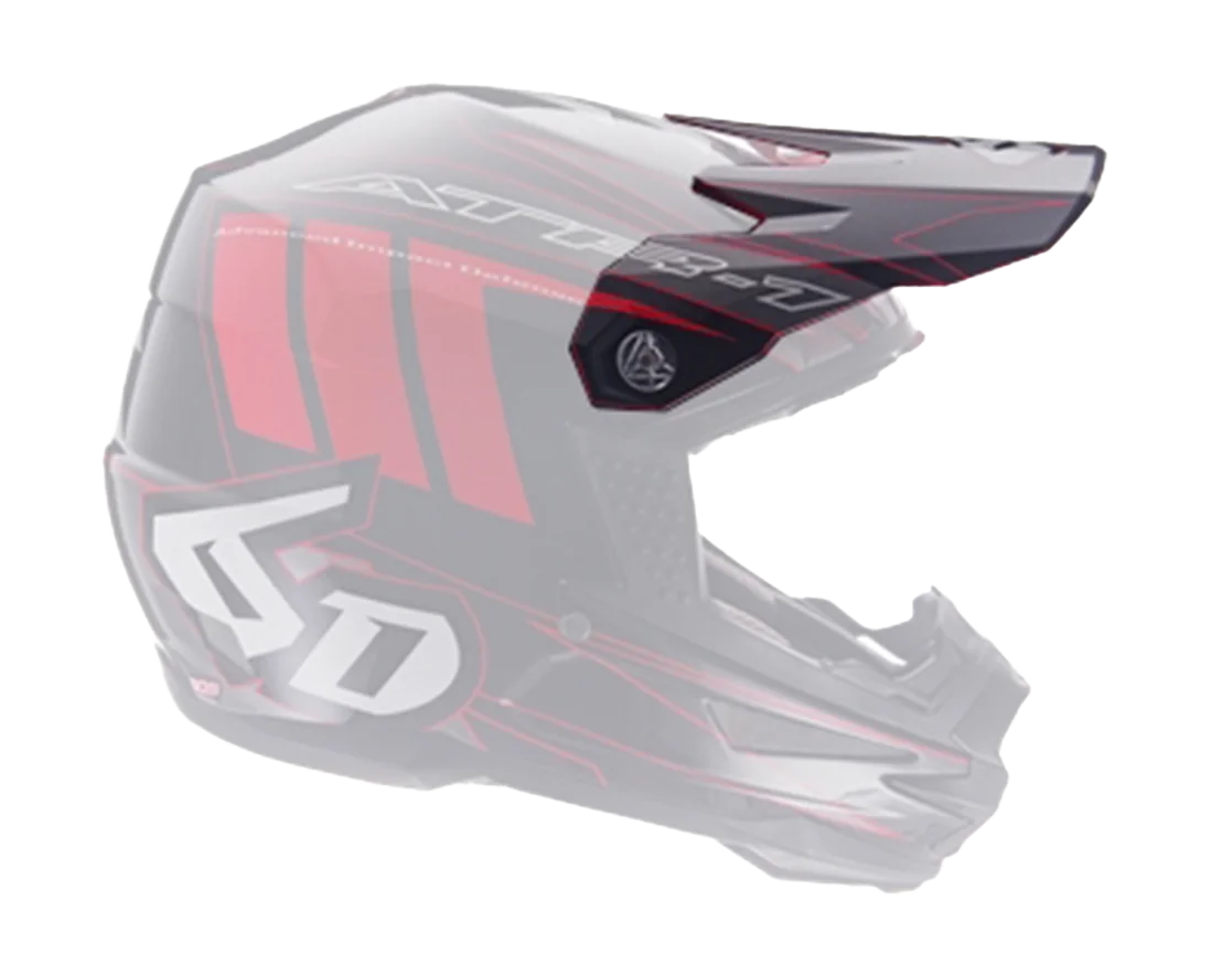 6D Helmet Visor ATR-1 Point - Black / Red