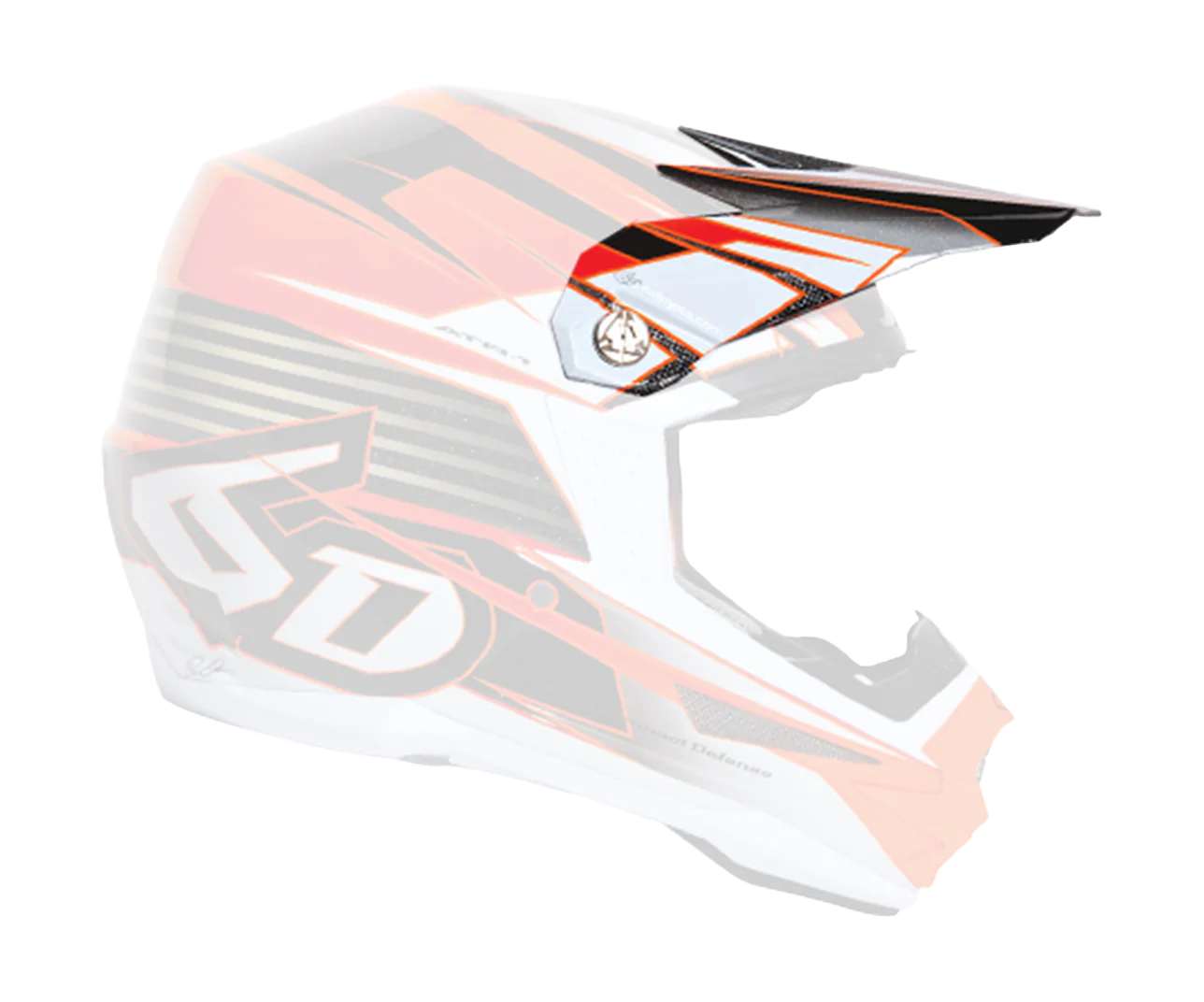 6D Helmet Visor ATR-1 Rush - Orange