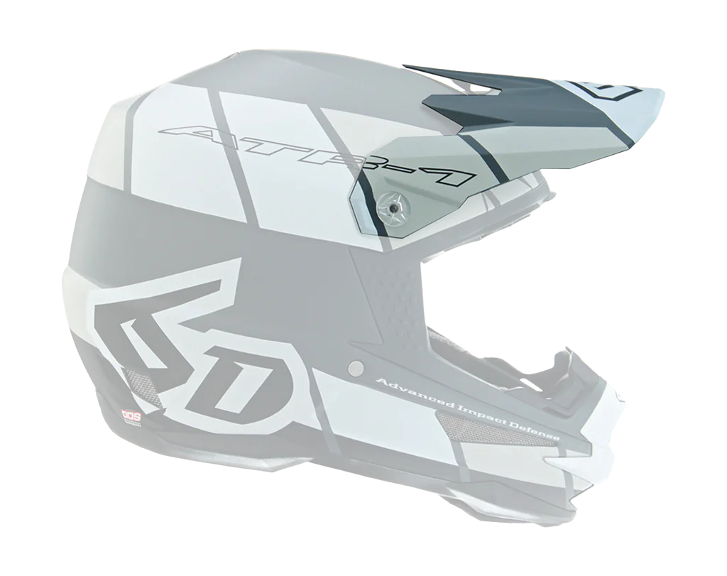 6D Helmet Visor ATR-1 Shear - White / Grey / Black