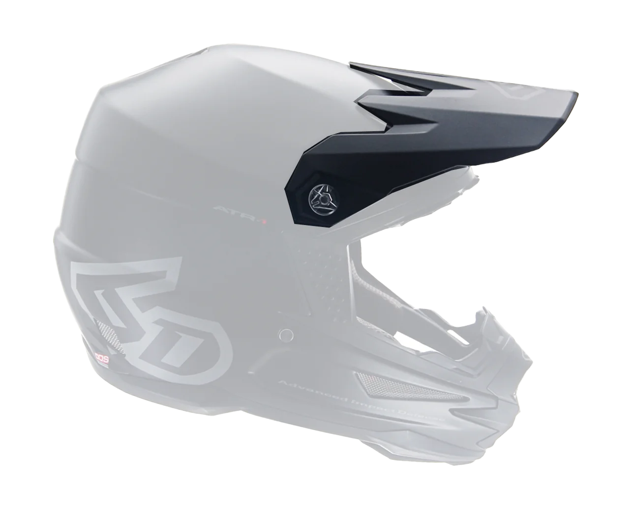 6D Helmet Visor ATR-1 Solid - Matte Black