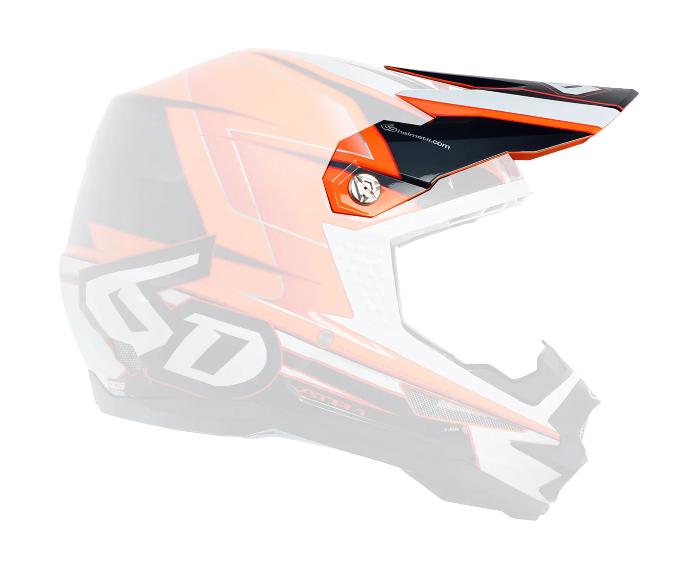 6D Helmet Visor ATR-1 Sonic - Orange / Charcoal