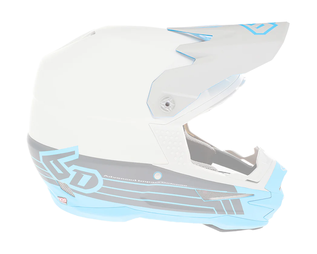 6D Helmet Visor ATR-1 Split - Cyan
