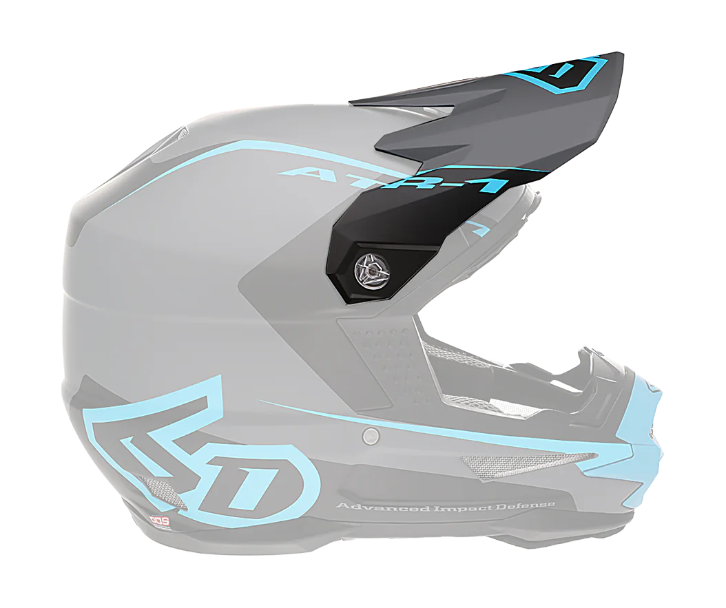 6D Helmet Visor ATR-1 Stealth - Cyan