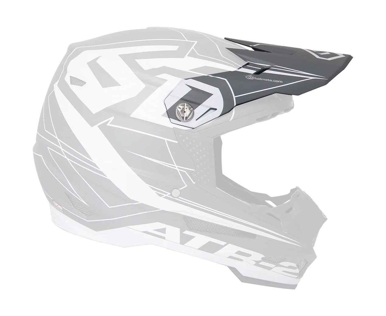 6D Helmet Visor ATR-2 Aero Mat - Grey