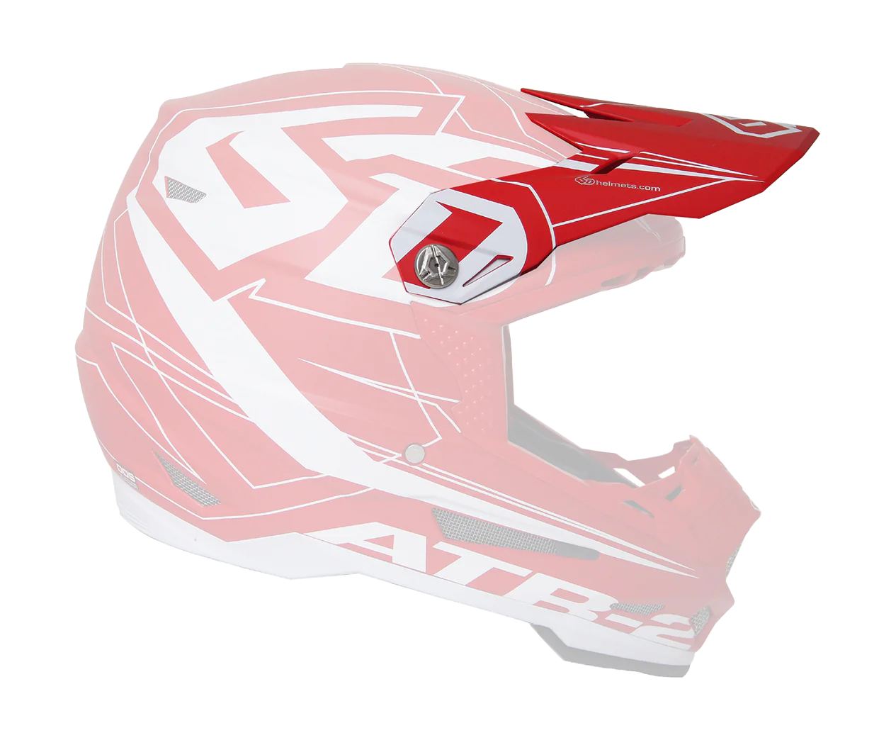 6D Helmet Visor ATR-2 Aero Mat - Red